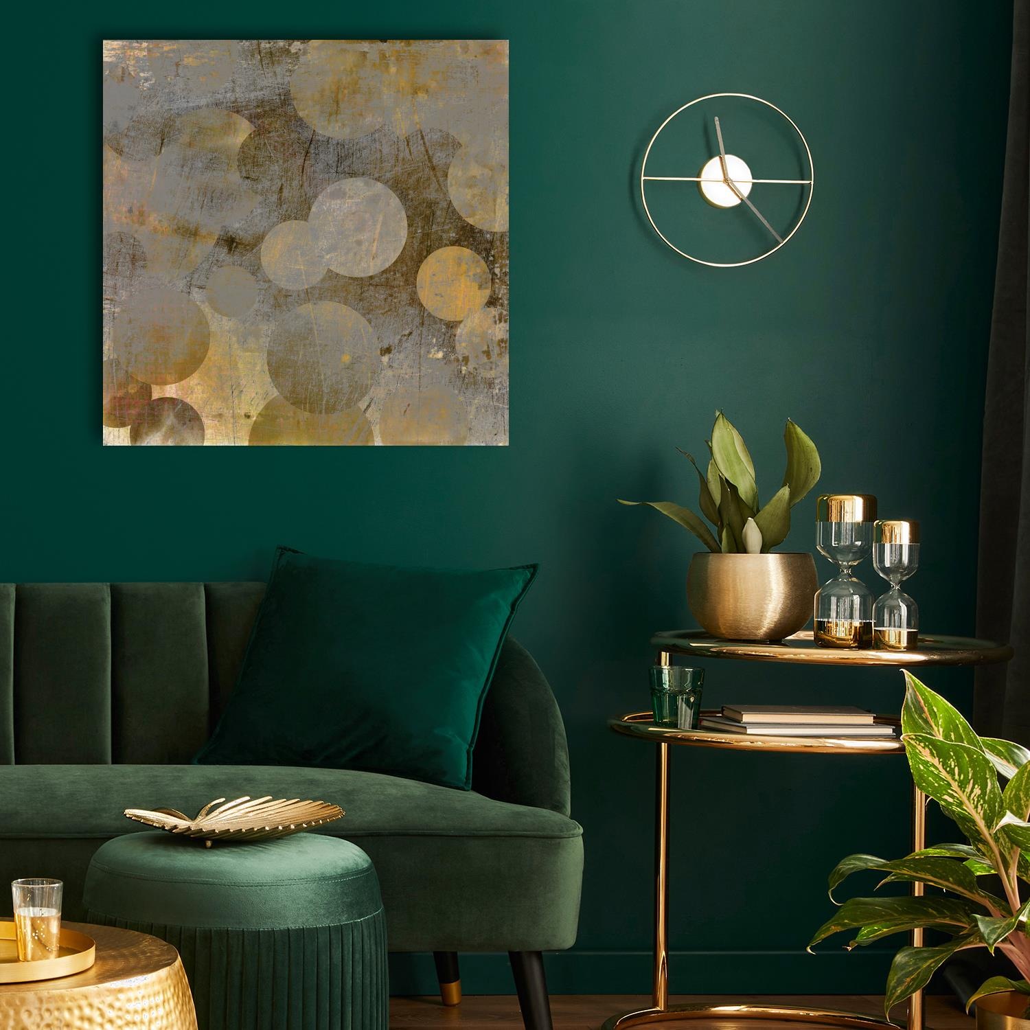 queence XXL-Wandbild »Akustikbild Abstrakt Gold« Abstrakt   Abstrakte   Art günstig online kaufen