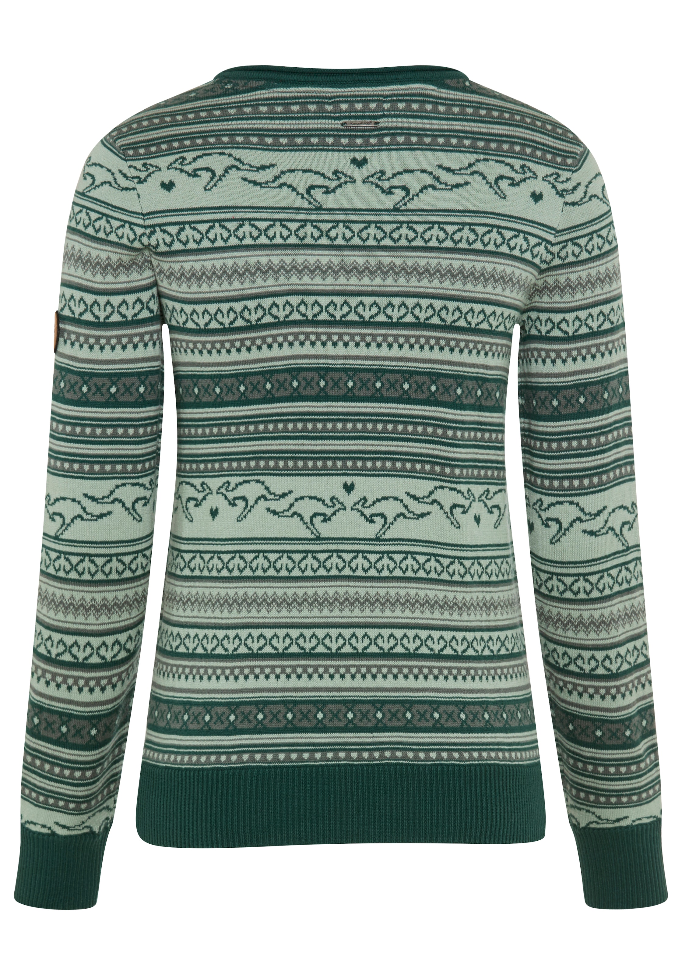 KangaROOS Norwegerpullover mit Rippstrickbündchen