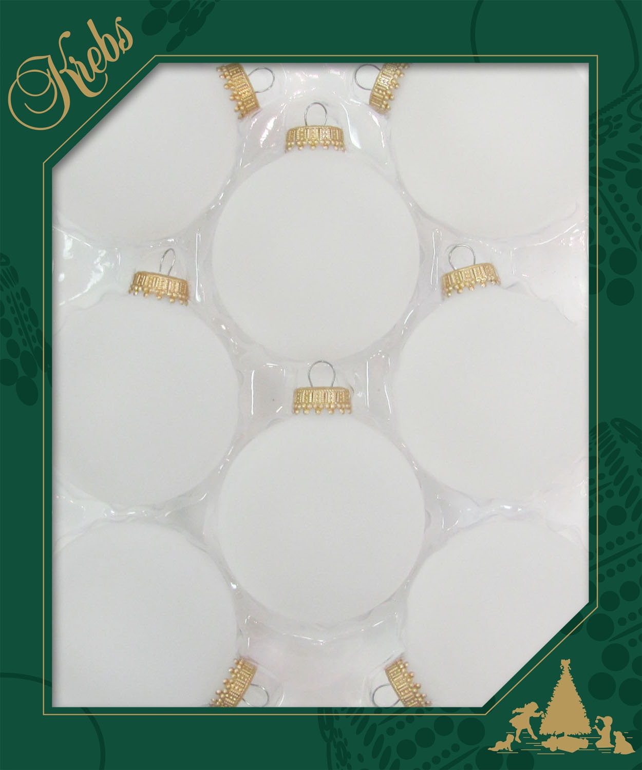 Krebs Glas Lauscha Weihnachtsbaumkugel »CBK70801, Weihnachtsdeko, Christbaumschmuck, Christbaumkugeln Glas« aus Glas