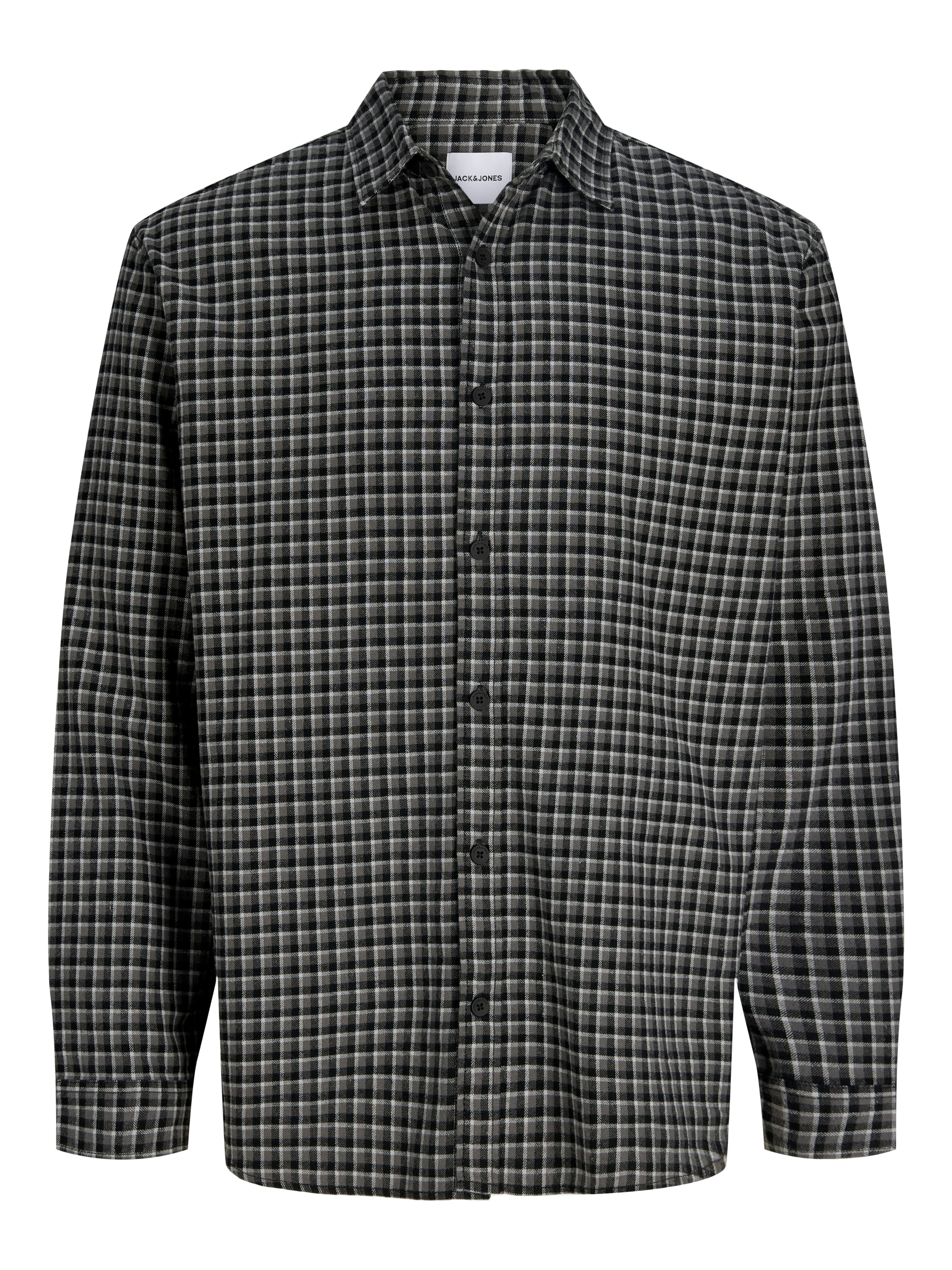 Jack & Jones Langarmhemd »JJCARTER CHECK SHIRT LS SN« Baumwolle, relaxed fit