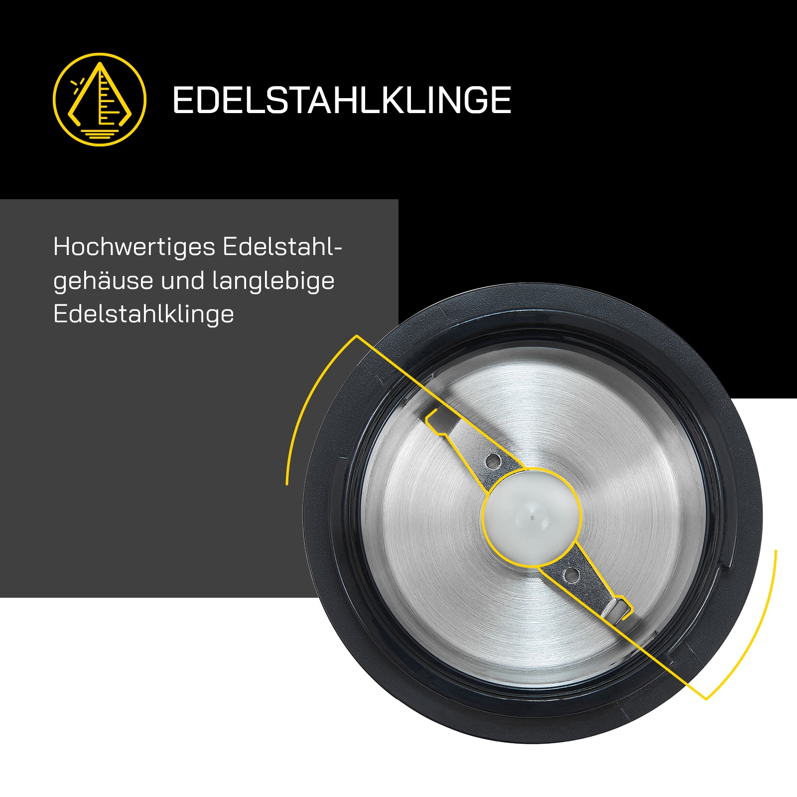 Gutfels Kaffeemühle »COFFEE5010«, 200 W, Schlagmesser, 50 g Bohnenbehälter, 50 g Kapazität, 200 Watt