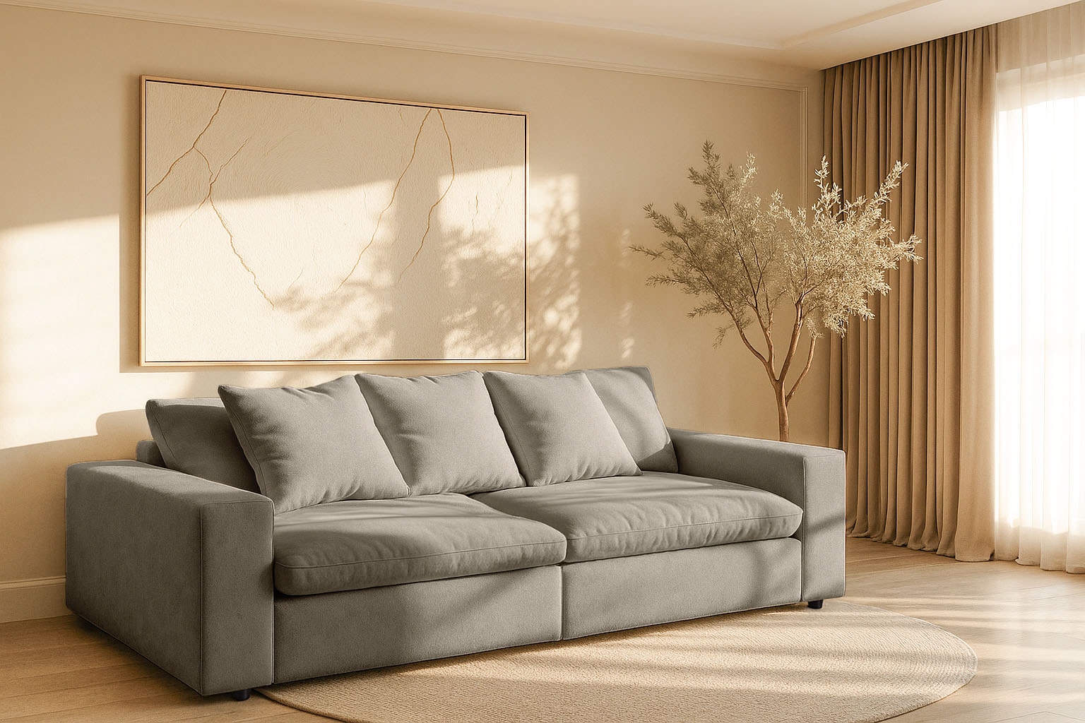 andas Big-Sofa »Venslev«, Lounge-Sofa, mit extra tiefer Sitzfläche und lose günstig online kaufen