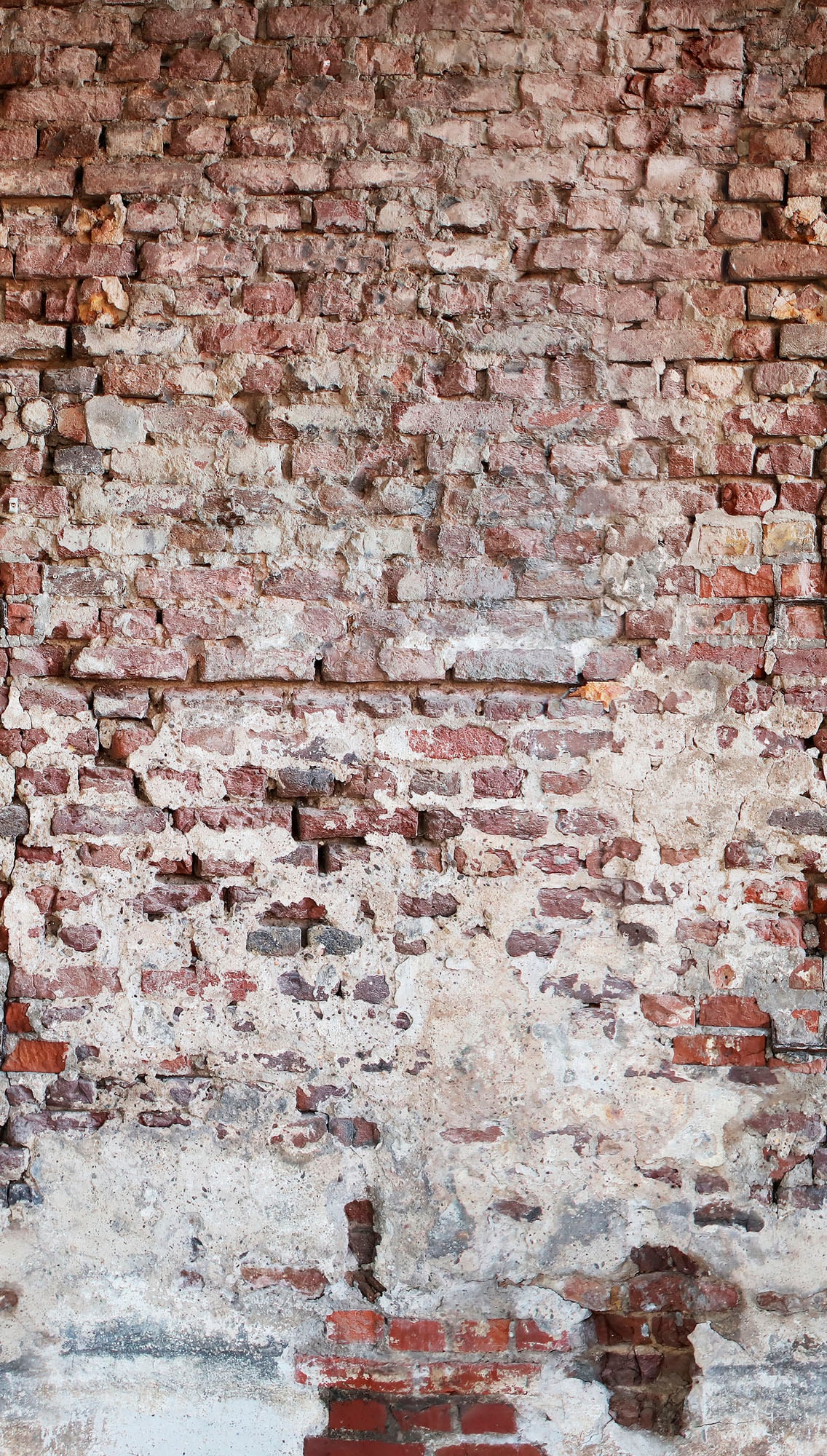 living walls Fototapete »The Wall«, Steinoptik-urban-Motiv, Fototapete Vintage Tapete Steinoptik Tapeten Wohnzimmer Design Optik