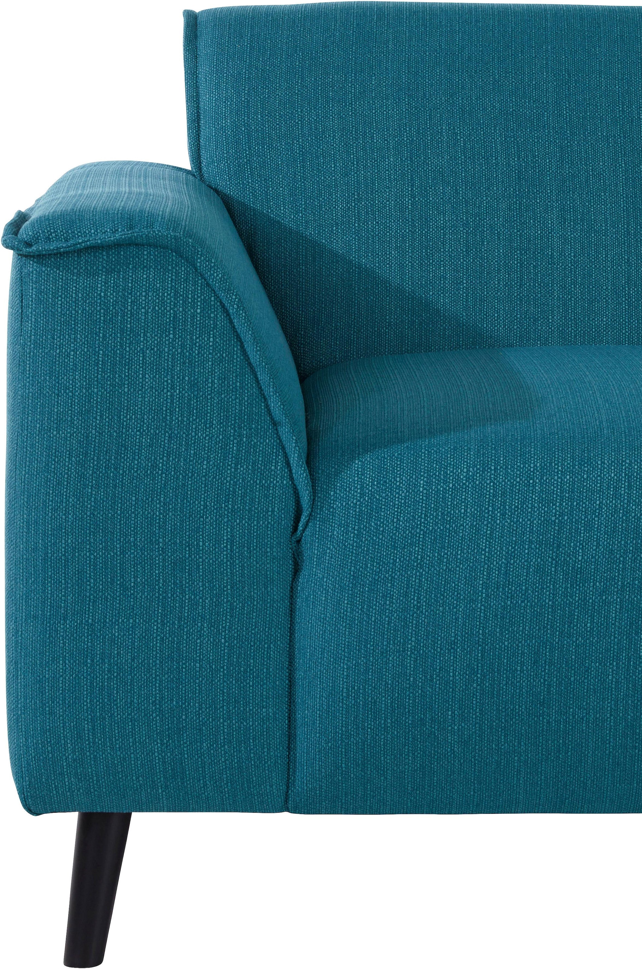 DOMO collection Ecksofa »Amora, inklusive komfortablem Federkern für mehr Sitzkomfort, L-Form«, mit Ottomane, elegant und zeitlos, bequem, Komfortsitzhöhe 47cm