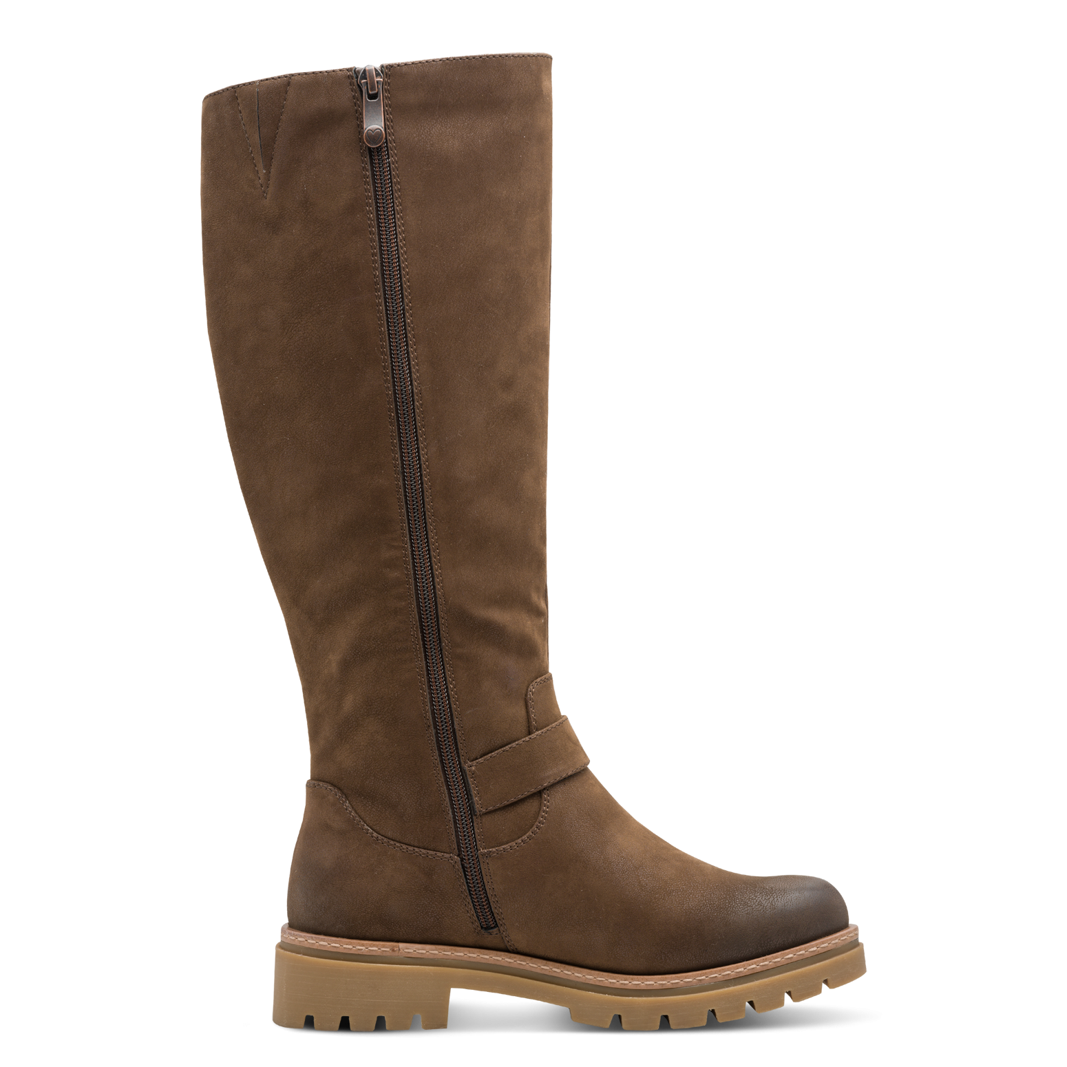 MARCO TOZZI Winterstiefel  , Blockabsatz, Langschaftstiefel mit Zierschnallen