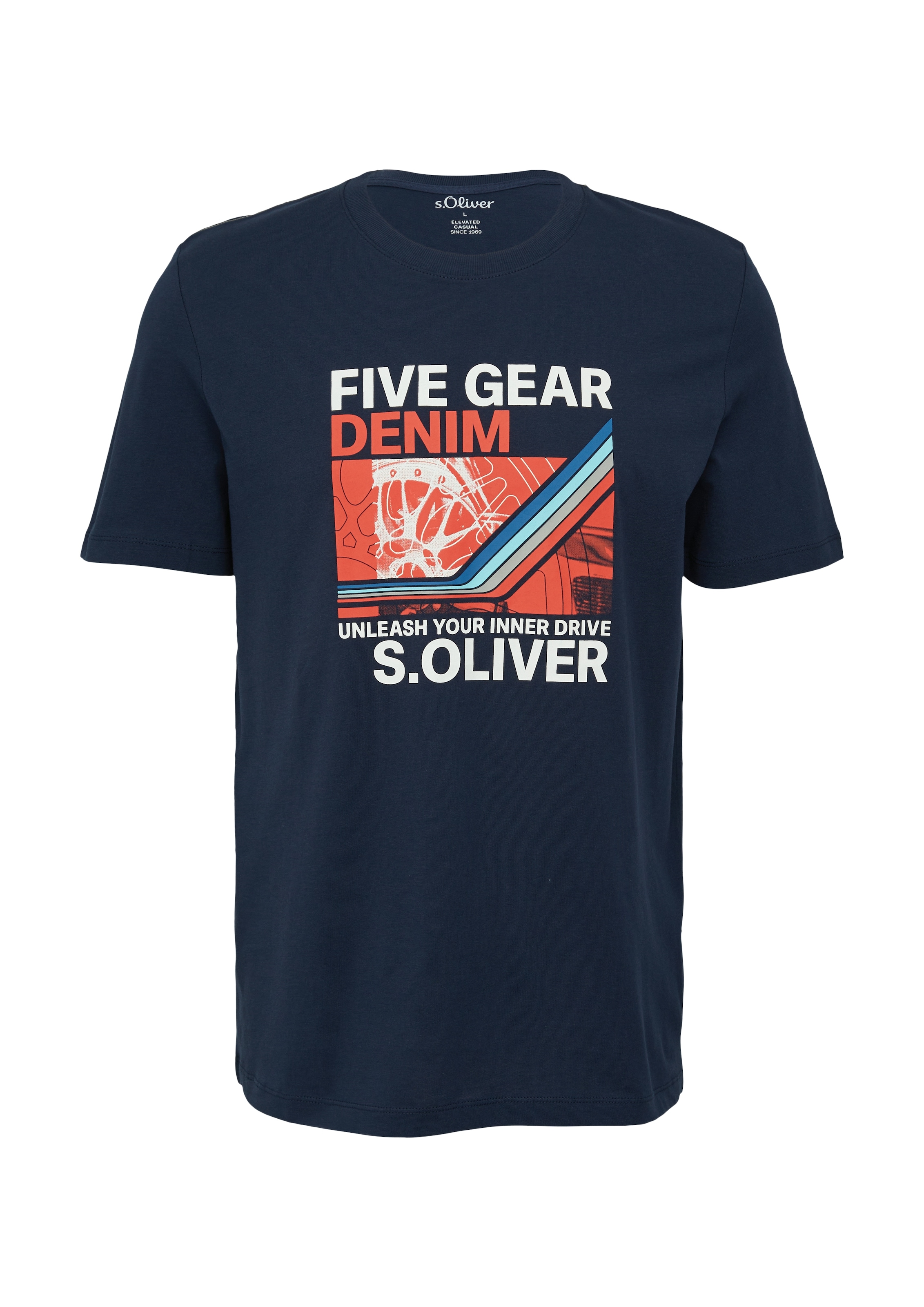 s.Oliver T-Shirt, mit Front Print