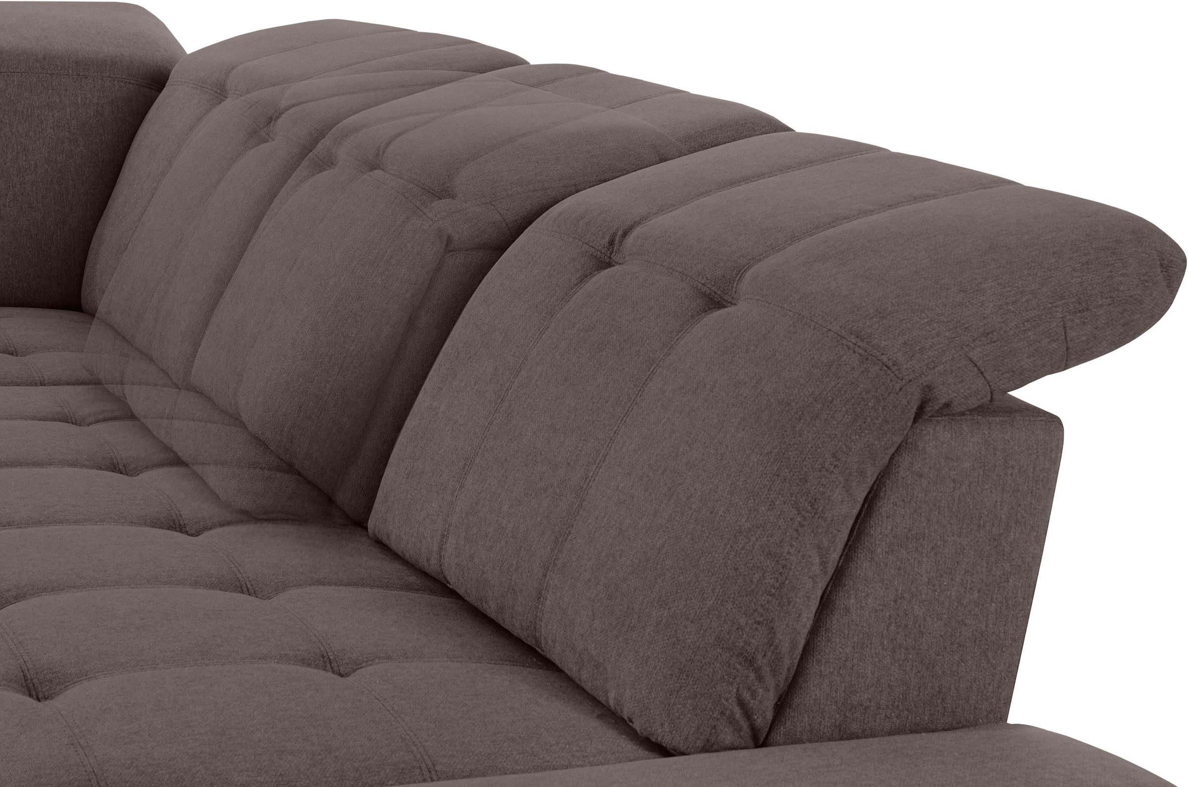 COTTA Ecksofa »Holiday L-Form mit Sitztiefen-, Armteil- und Kopfteilverstellung«, wahlweise mit Bettfunktion & Bettkasten