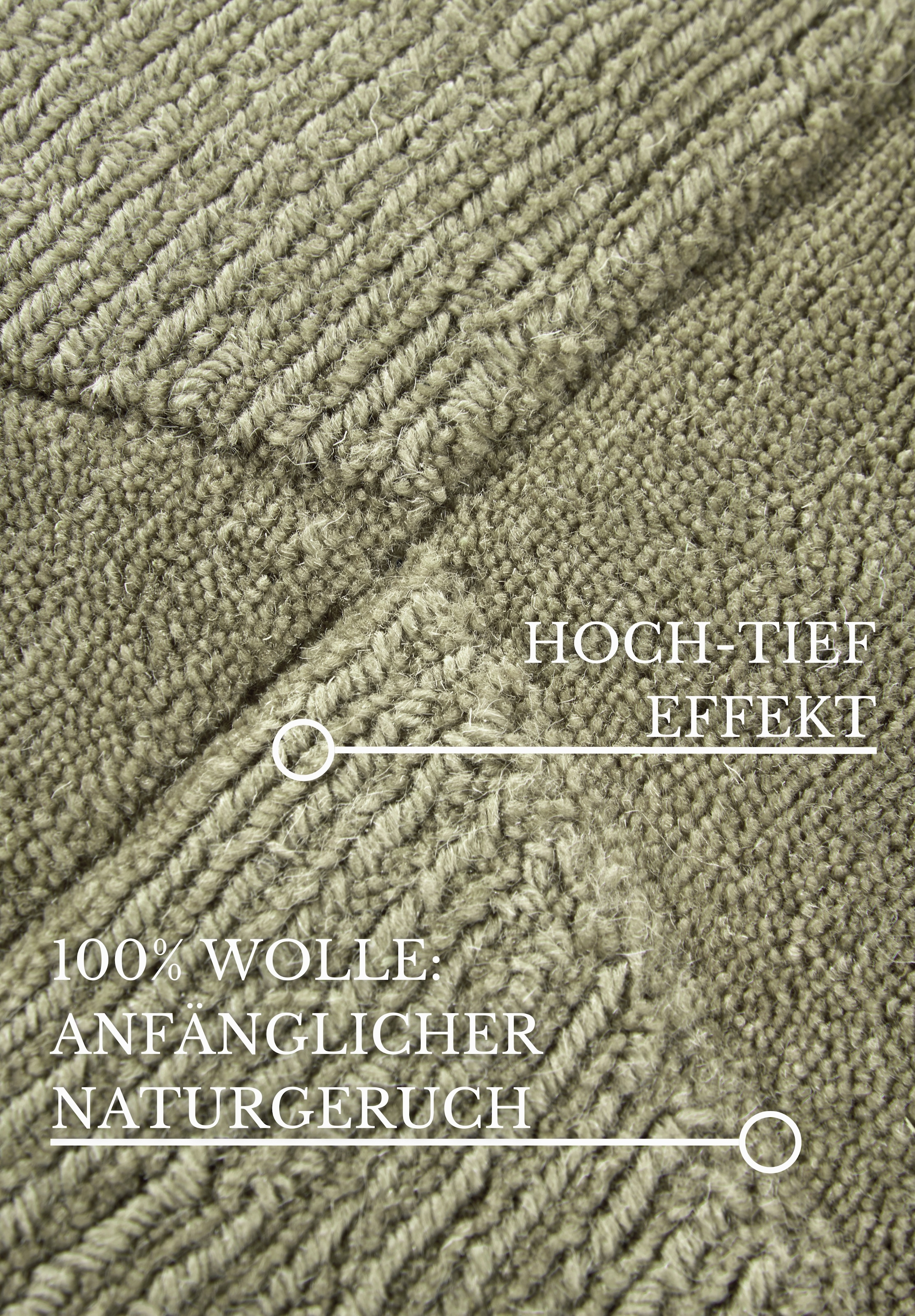 Villeroy & Boch Wollteppich »Ursule«, rechteckig, 10 mm Höhe, Läufer, handgewebt, Wolle, Natur, Wohnzimmer, Geometrie, Boho