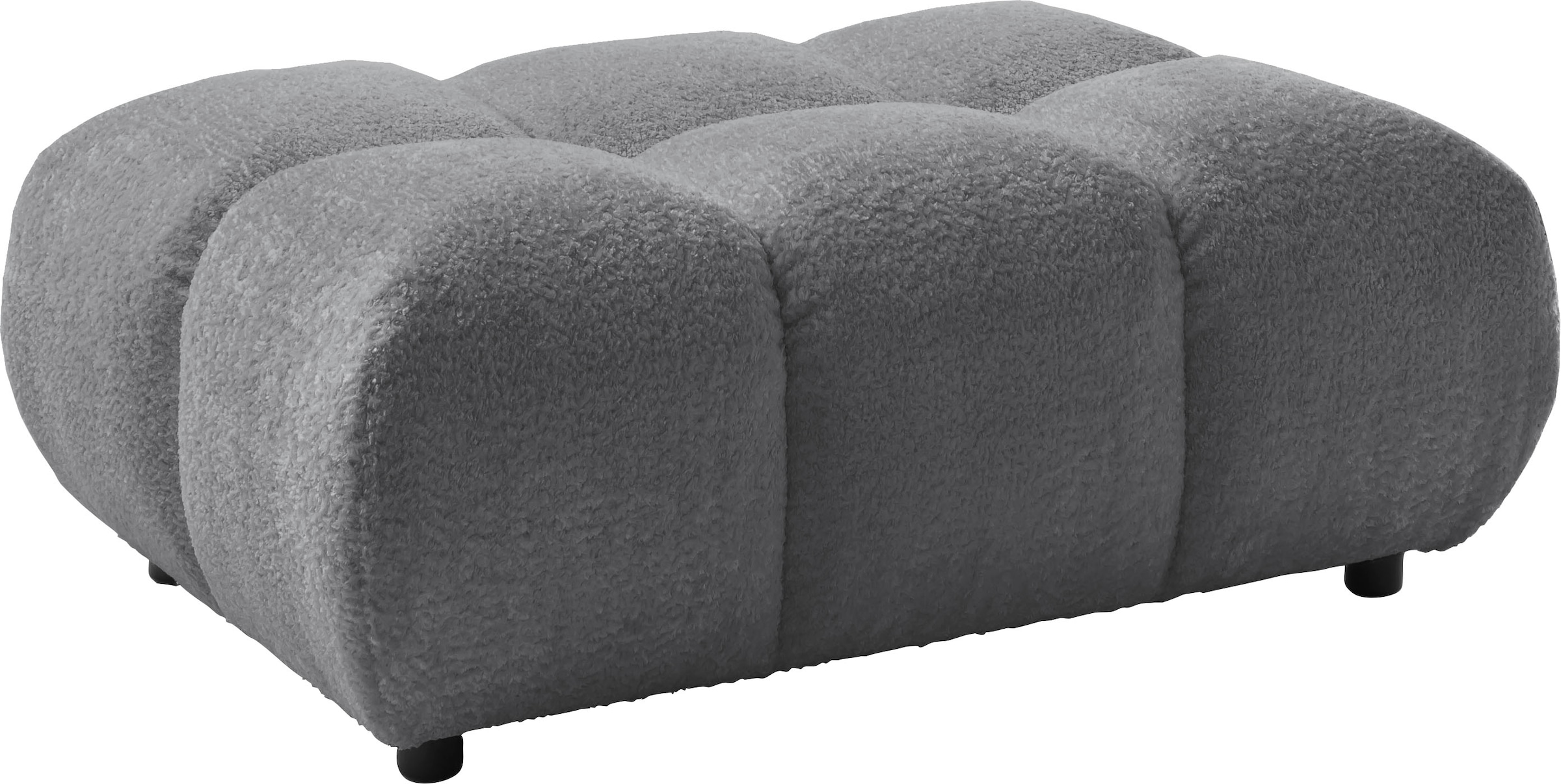 Home affaire Polsterhocker »Cozy Bubble, mit eleganter Steppung, weich gepolstert, 108x73 cm« 1 Stk. tlg. passend zum Sofa und dem drehbaren Sessel der Graceland-Serie