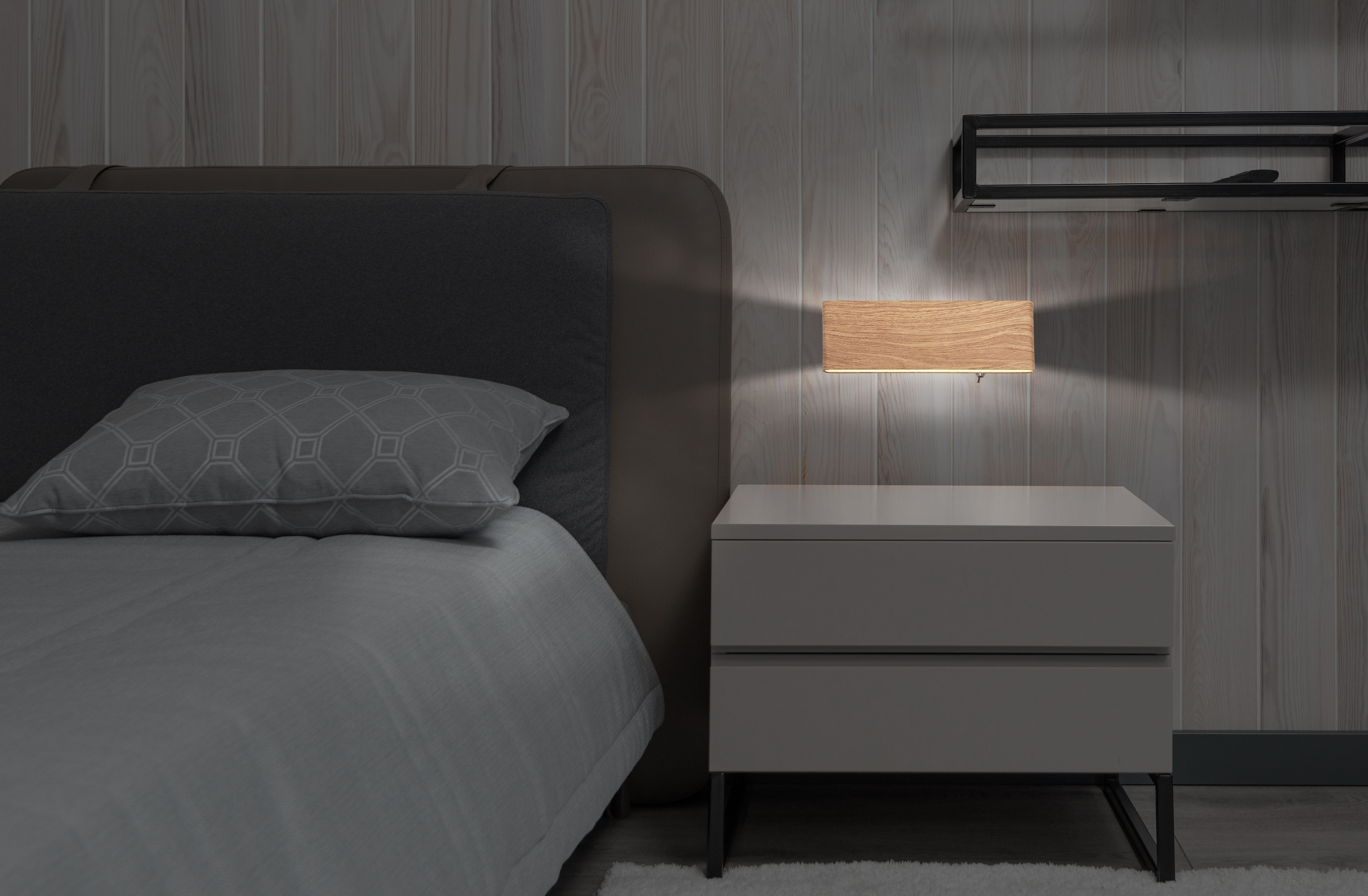 GLOBO LIGHTING LED Wandleuchte »SIEGFRIED« LED-Modul 1 Stk. Warmweiß Wandlampe/Kippschalter/Lichtschein: auf- und abwärts/3000K