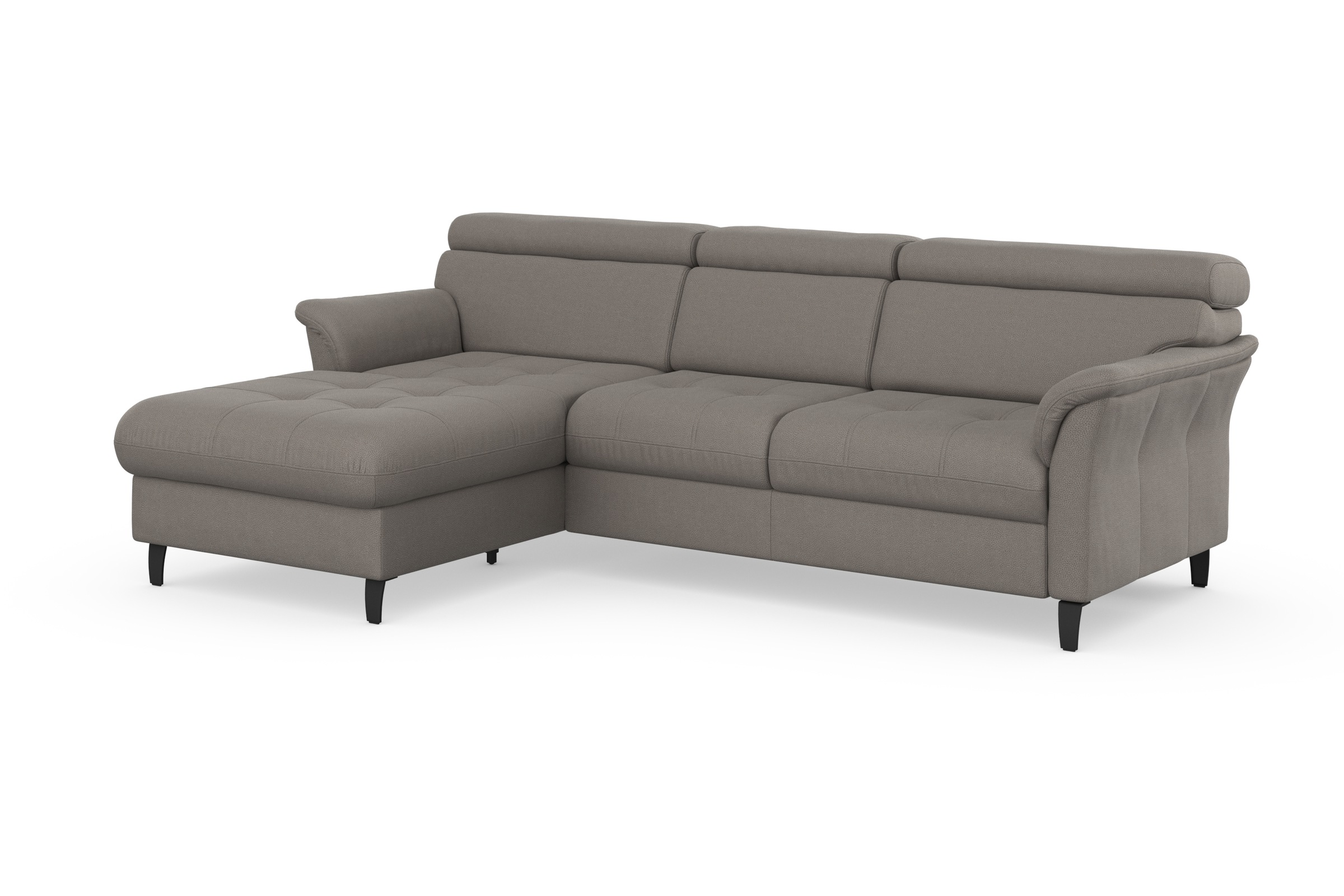 sit&more Ecksofa »Marano L-Form«, inklusive Kopfteilverstellung, wahlweise mit Bettfunktion, Bettkasten