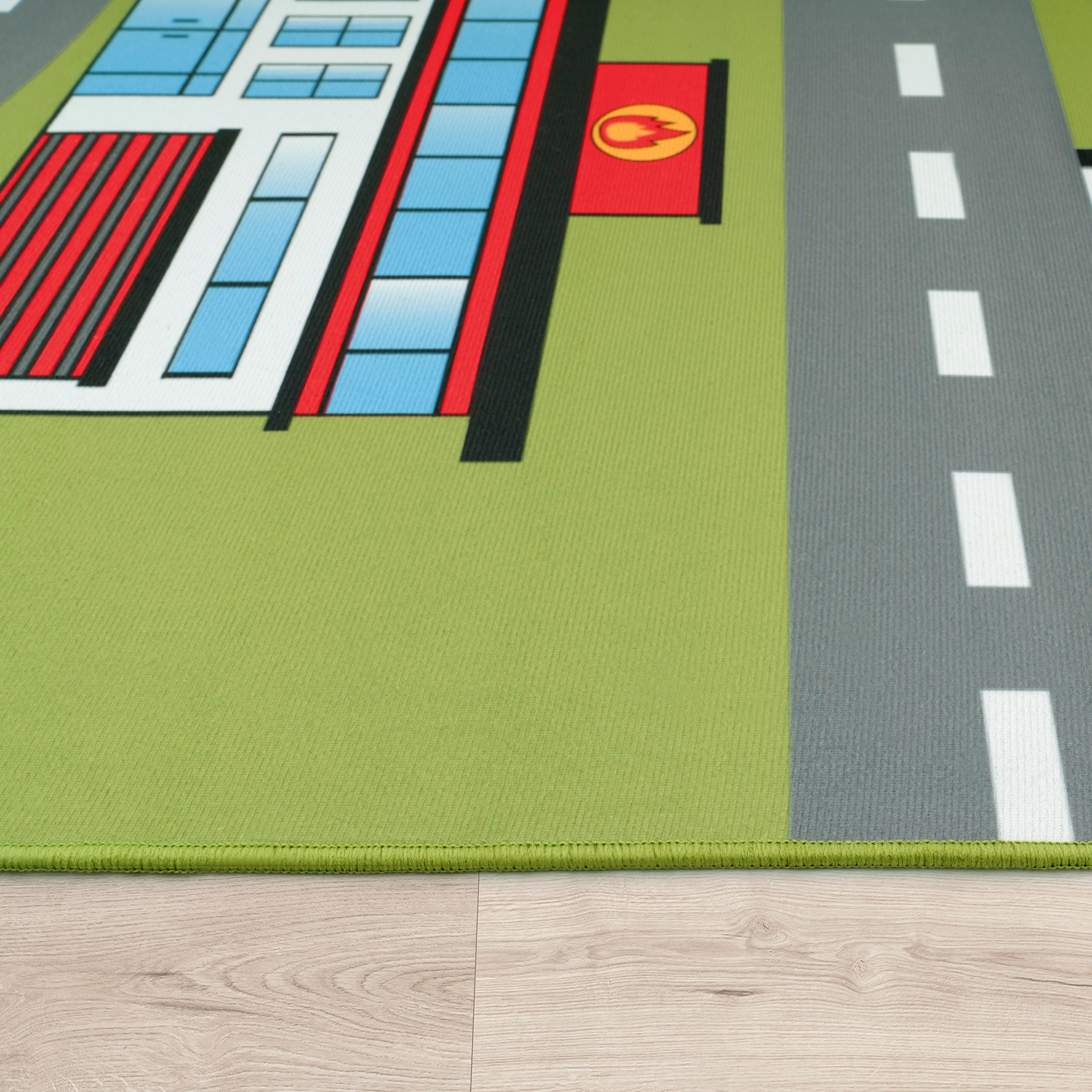 Paco Home Kinderteppich »Bino 570«, rechteckig, 4 mm Höhe, Kurzflor, Straßen-Spiel-Teppich, Kinderzimmer