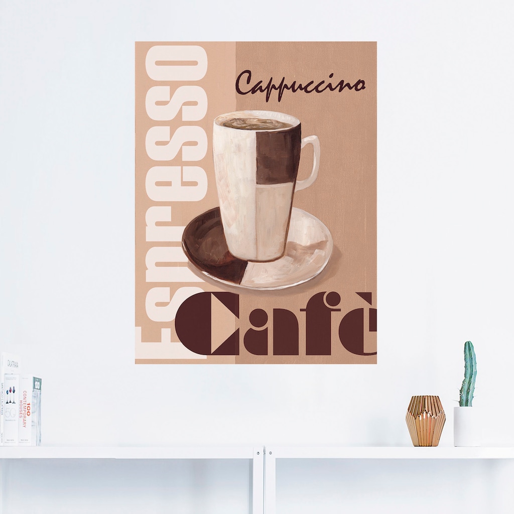 Artland Wandfolie »Cappuccino - Café«, Getränke, (1 St.)