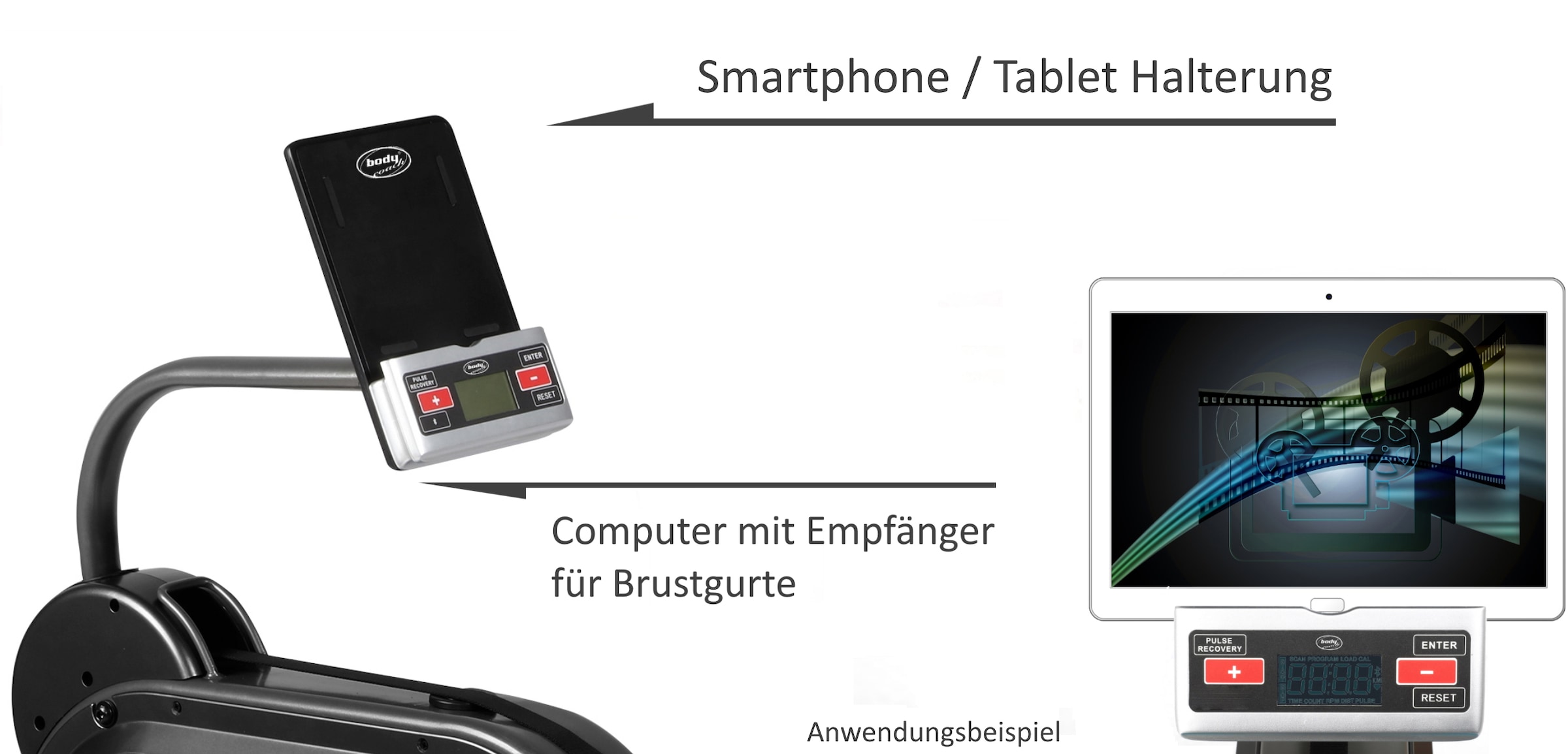 body coach Ruderzugmaschine »ROWER DELUXE Wasserwiderstand & 5fach verstellbarer Zugwiderstand«, Rudermaschine, 5 Widerstandsstufen, Wasserwiderstand