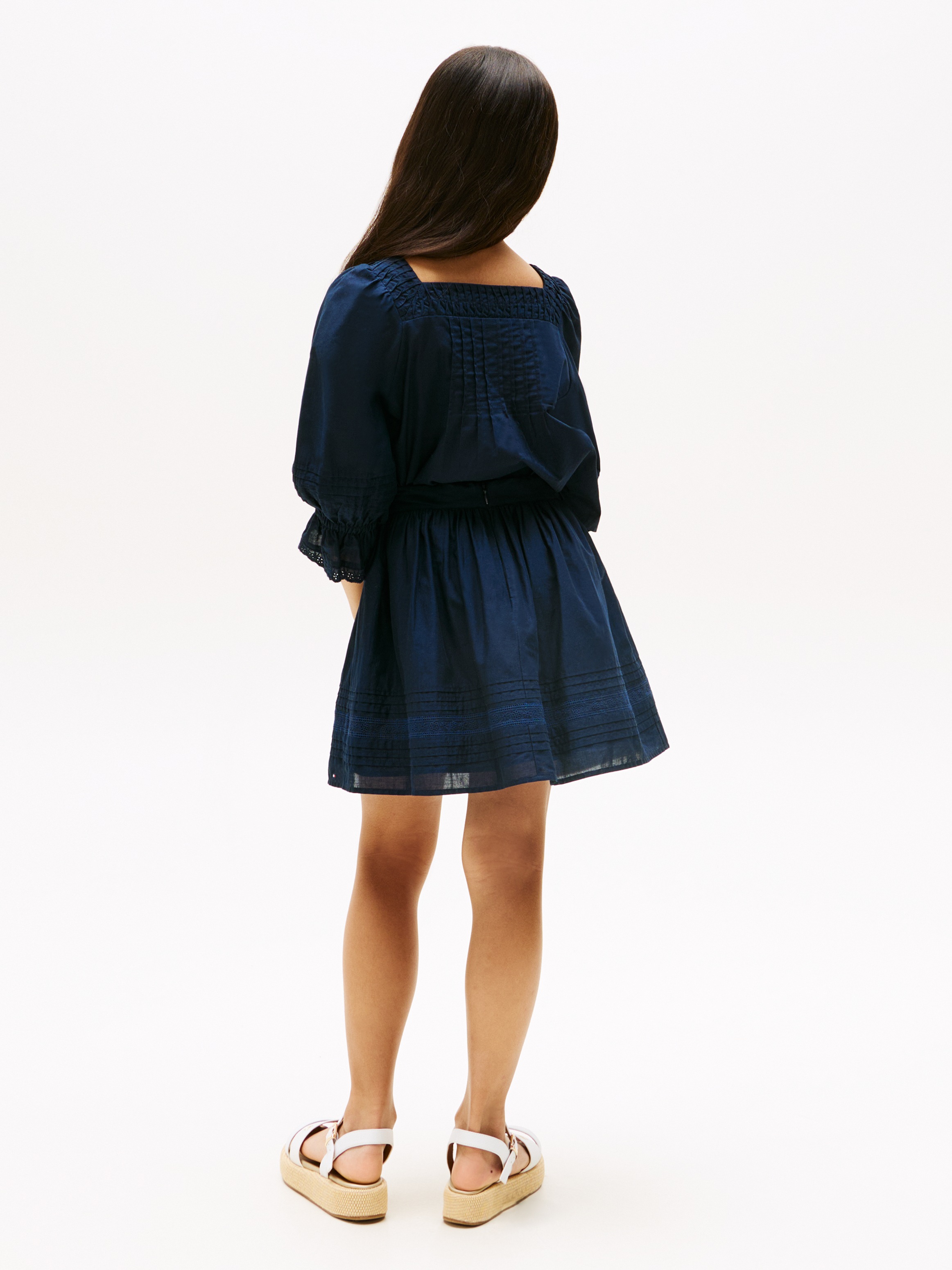 Tommy Hilfiger Webrock »EMBROIDERED TAPE SKIRT« für Kinder bis 16 Jahre, mit Stickerei