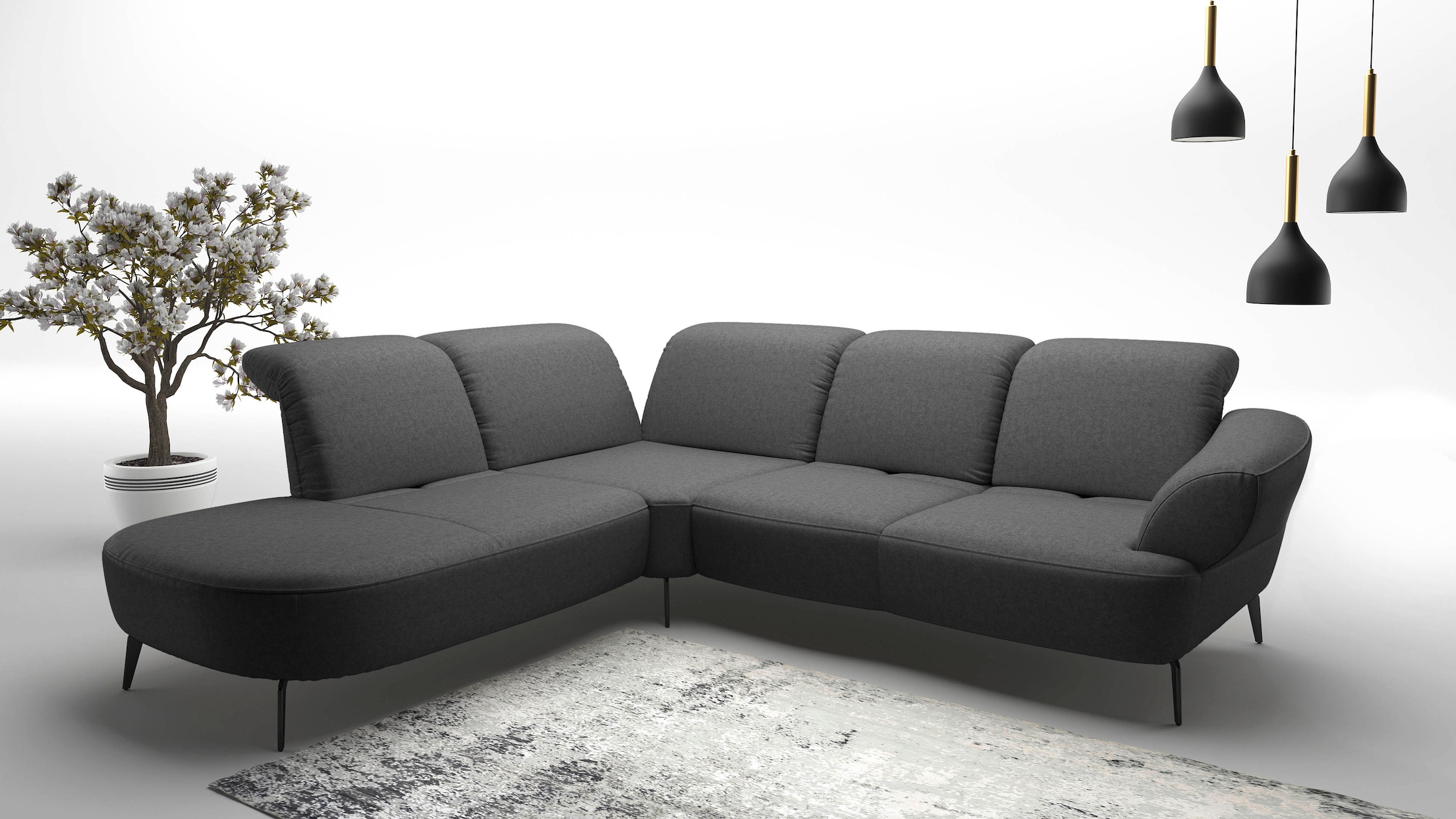 sit&more Ecksofa »Dance, L-Form, inkl. Sitztiefenverstellung« inkl. Click&S günstig online kaufen