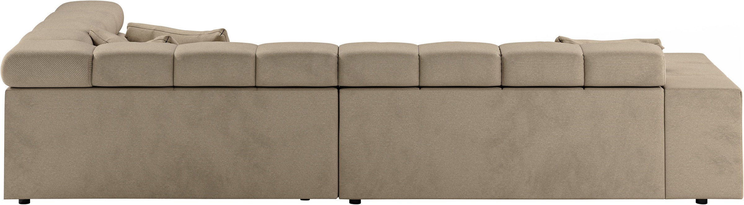 INOSIGN Ecksofa »Ancona incl. Kopfteilverstellung, OTTOs Choice, Breite 319cm, L-Form«, wahlweise motorische Sitztiefenverstellung, auch in Cord + Easy Care
