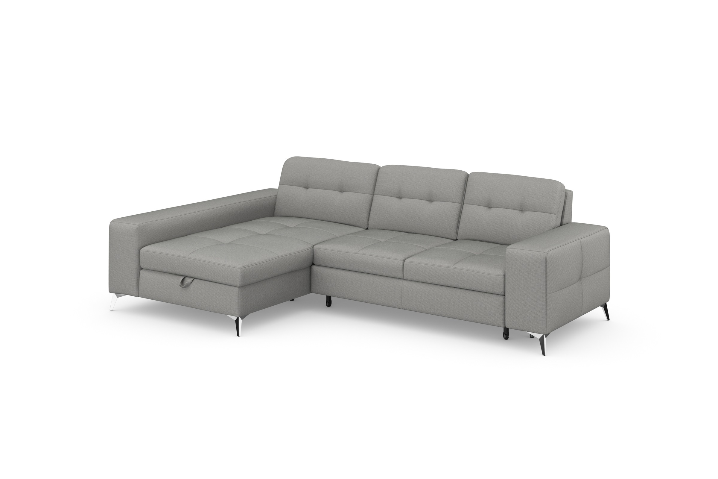 sit&more Ecksofa »Baviene L-Form«, inklusive Sitztiefenverstellung und Federkern, wahlweise Bettfunktion