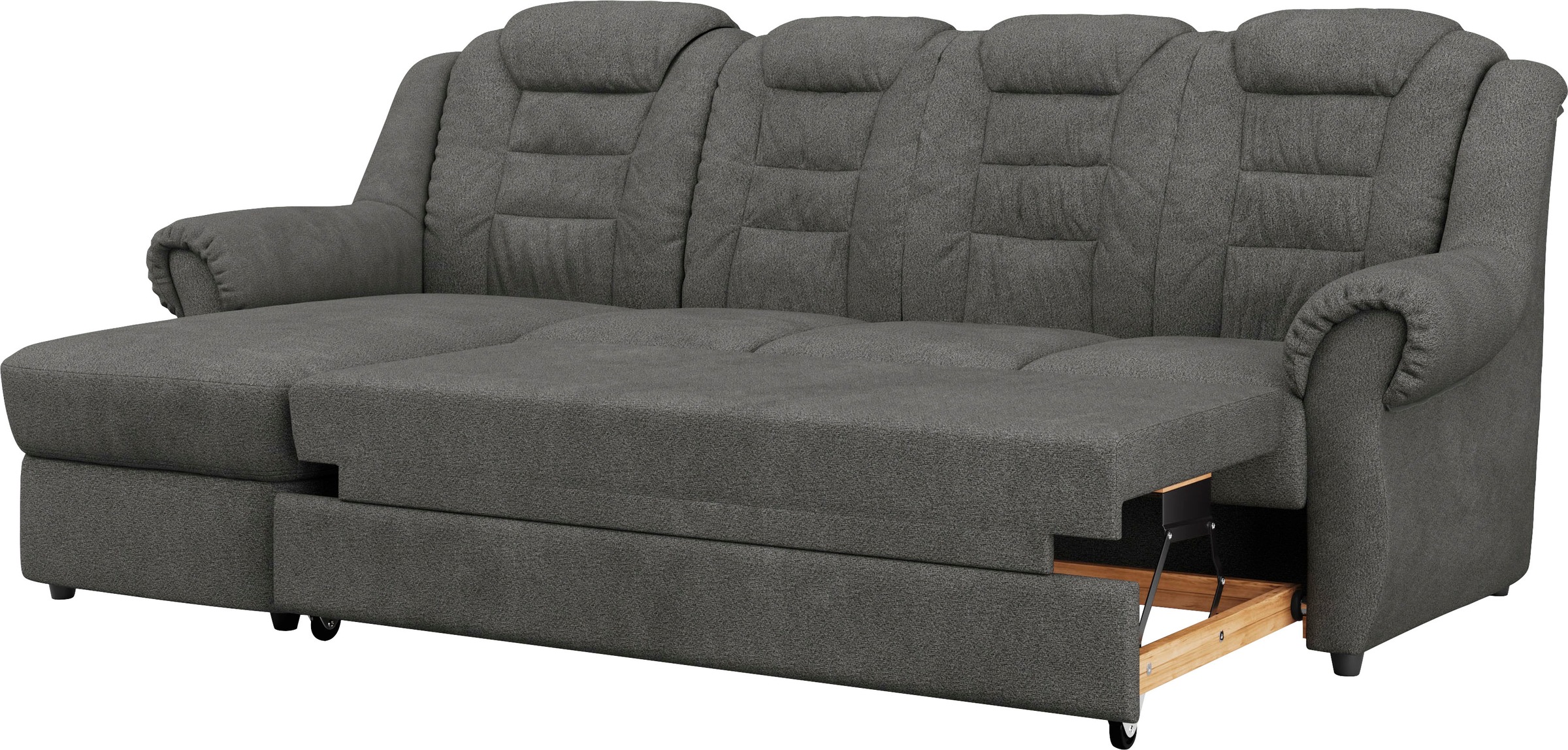 Home affaire Ecksofa »Boston L-Form«, mit hoher Rückenlehne, wahlweise mit Bettfunktion