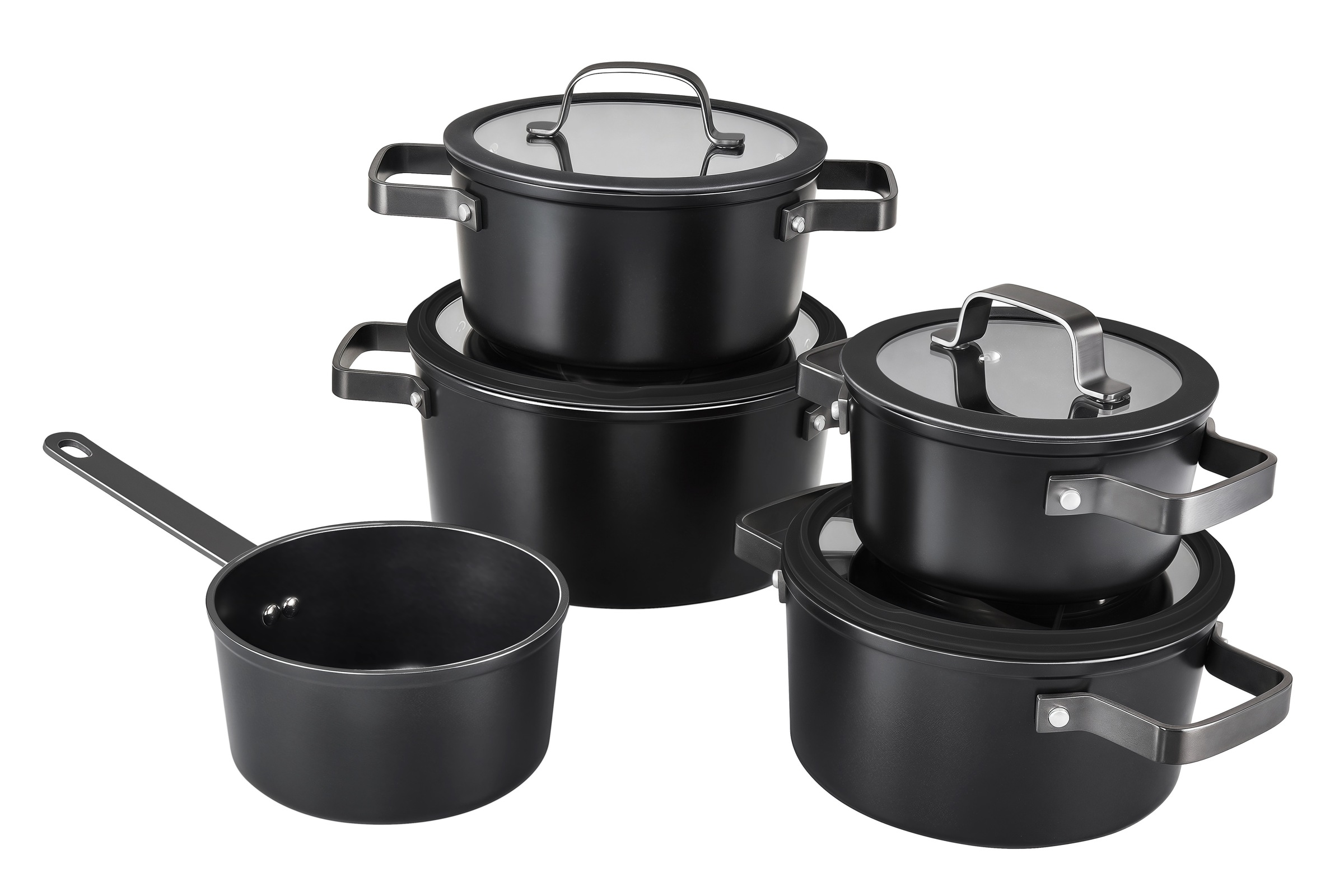 Hanseatic Topf-Set »ALU PRO«, Aluminium, (Set, 9 tlg., Fleischtopf 1x 16 cm günstig online kaufen