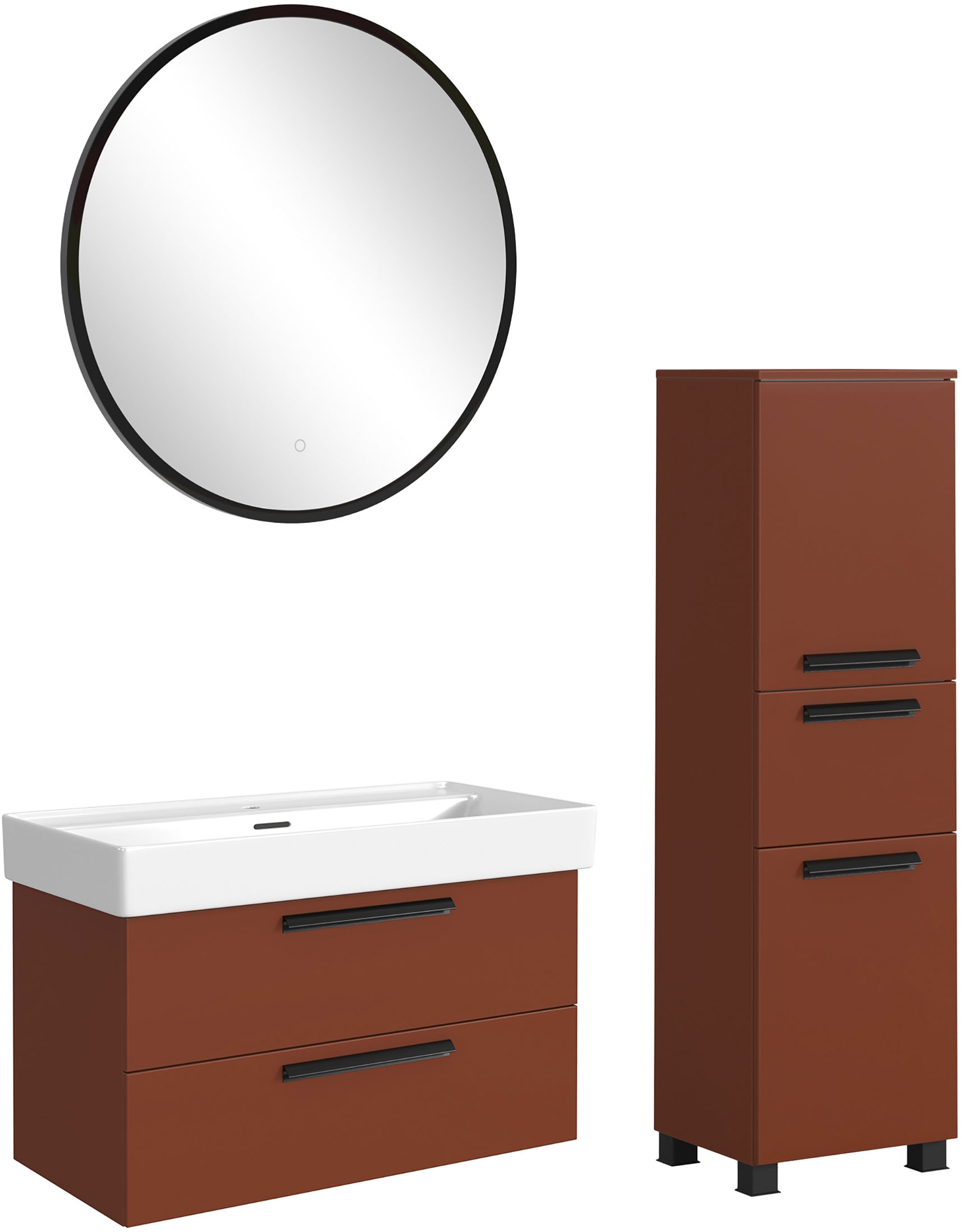 welltime Badmöbel-Set »SALVADA, 3tlg-Set, gedämpfte Scharniere, Softclose, günstig online kaufen