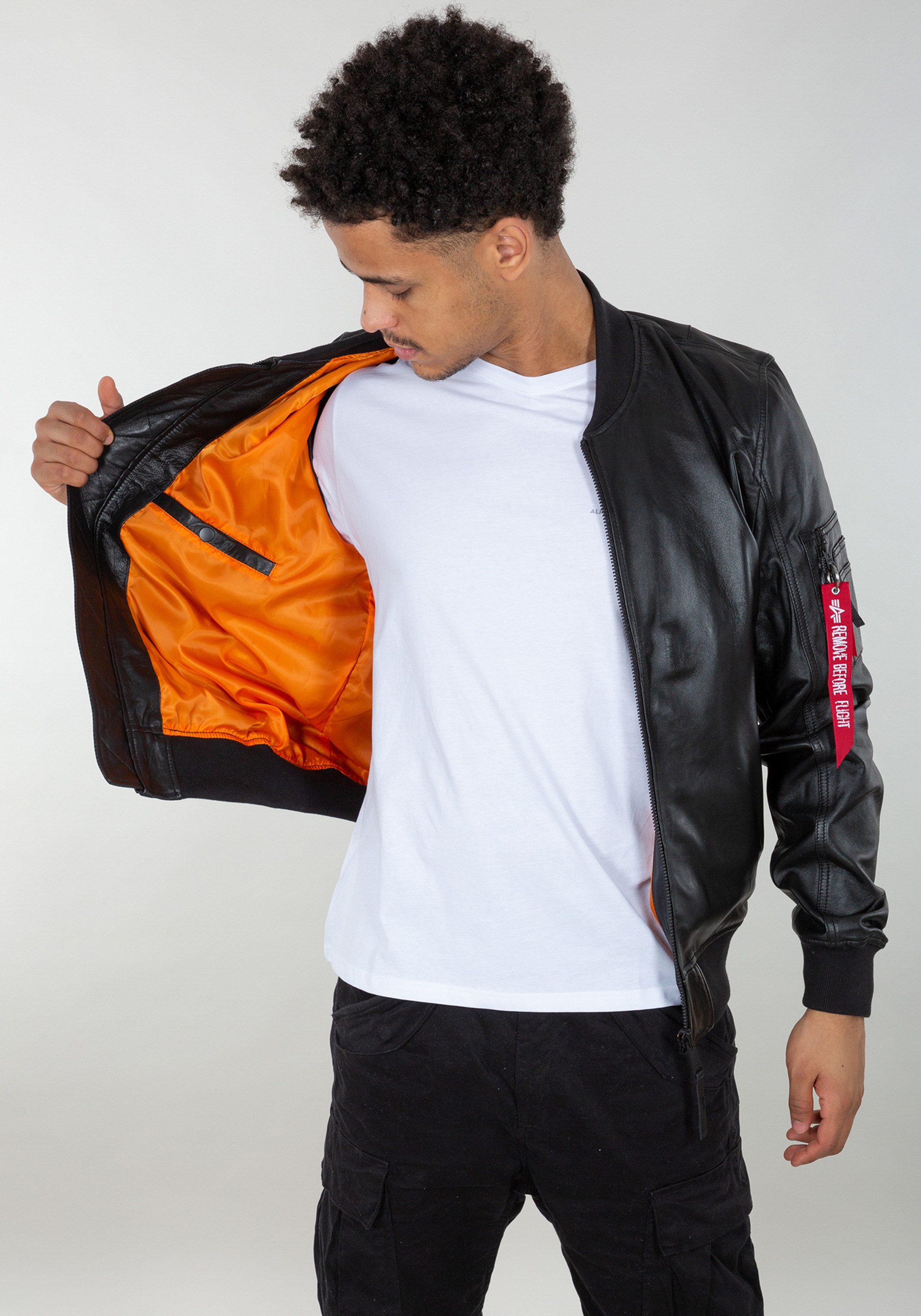 Alpha Industries Bomberjacke »Alpha Industries Men - Leather & Vegan Jackets«