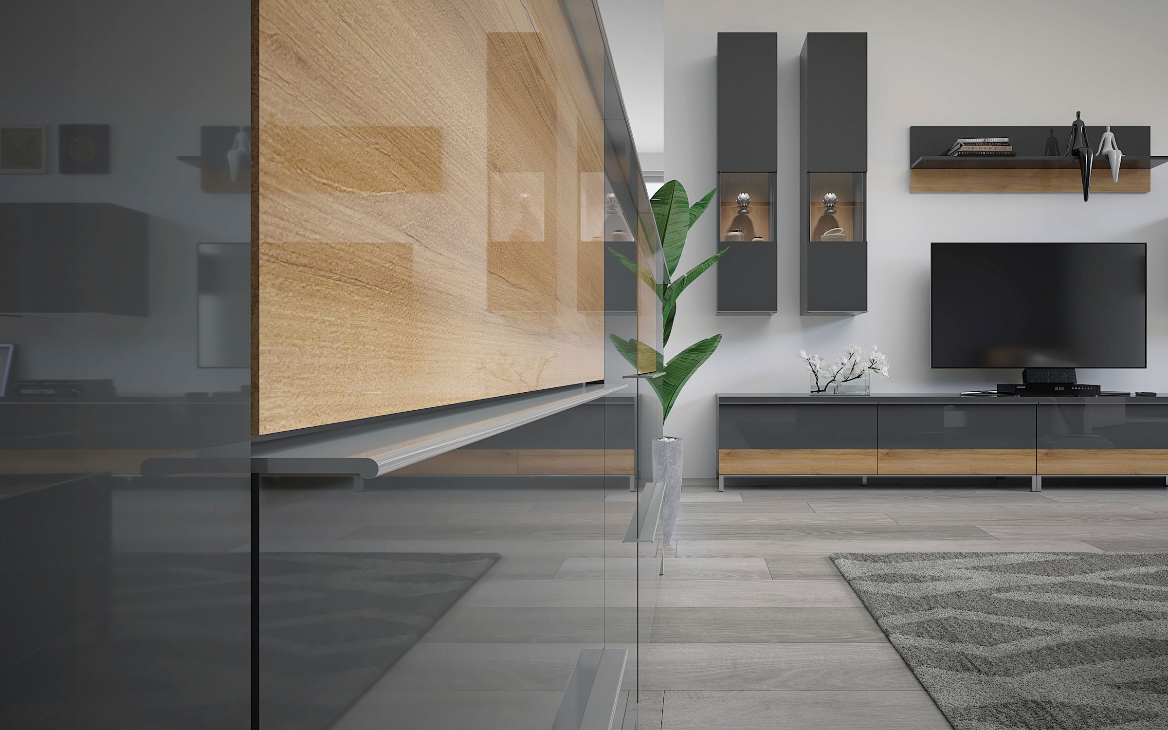 Places of Style Schubkastenkommode »Onyx Kommode Schrank Wäscheschrank«, UV lackiert, mit Soft-Close-Funktion