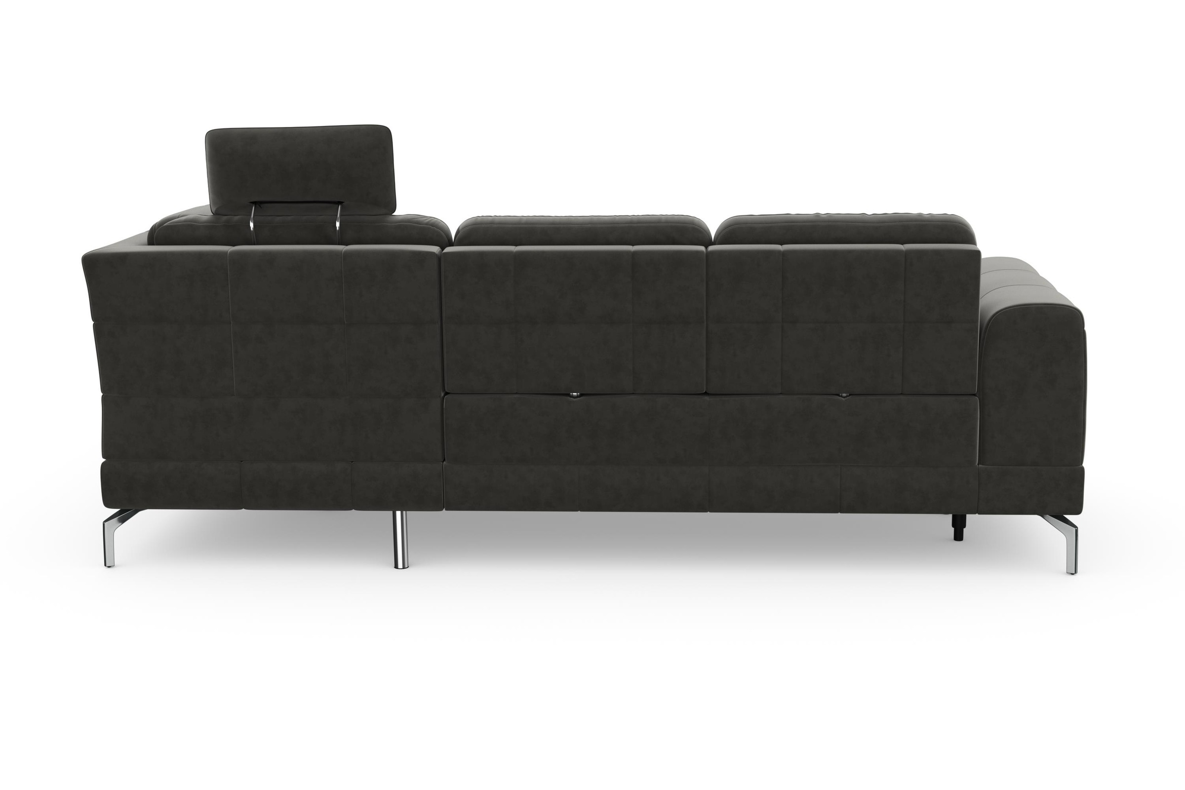 sit&more Ecksofa »Bendigo L-Form«, inklusive Sitztiefenverstellung, Bodenfreiheit 15 cm, in 2 Fußfarben
