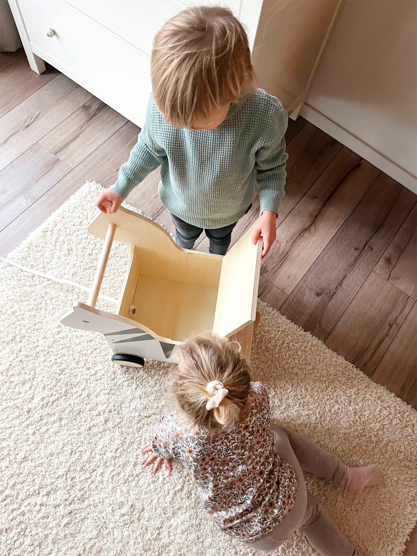 Small Foot Spielzeugtruhe »Wildlife Zebra«, mit Rollen