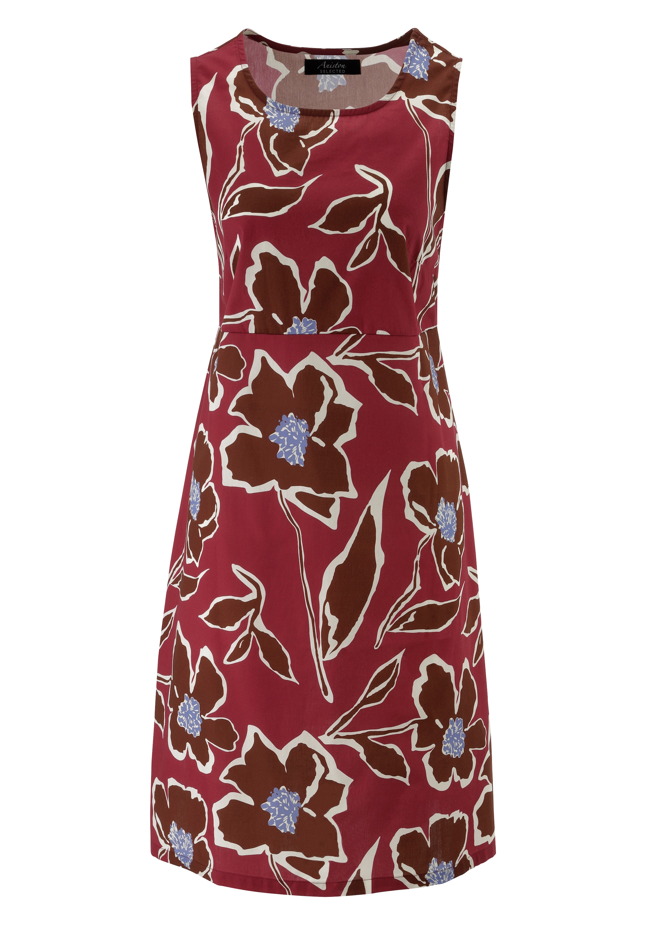 Aniston SELECTED Sommerkleid mit malerischen Blumen, Blüten und Blättern - NEUE KOLLEKTION