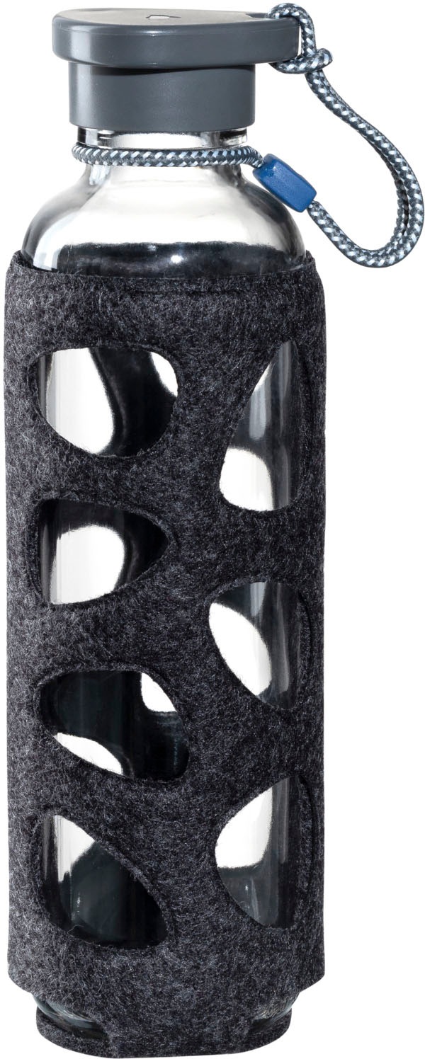 LEONARDO Trinkflasche »IN GIRO« 100% dicht auch bei kohlensäurehaltigen Getränken anthrazit 560 ml