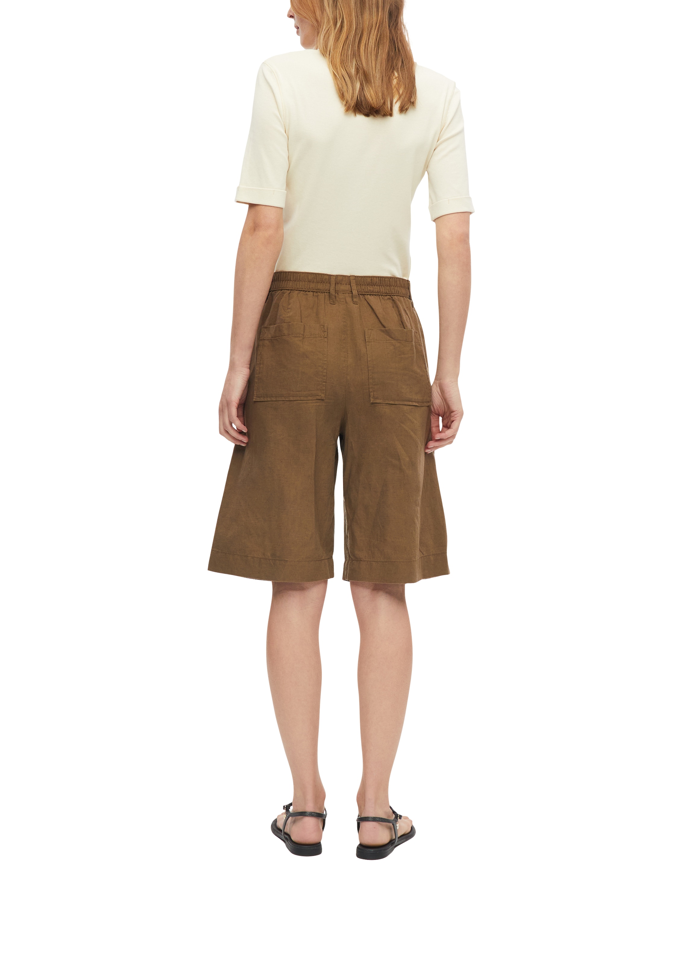s.Oliver Bermudas  Sommer-Shorts mit Leinen