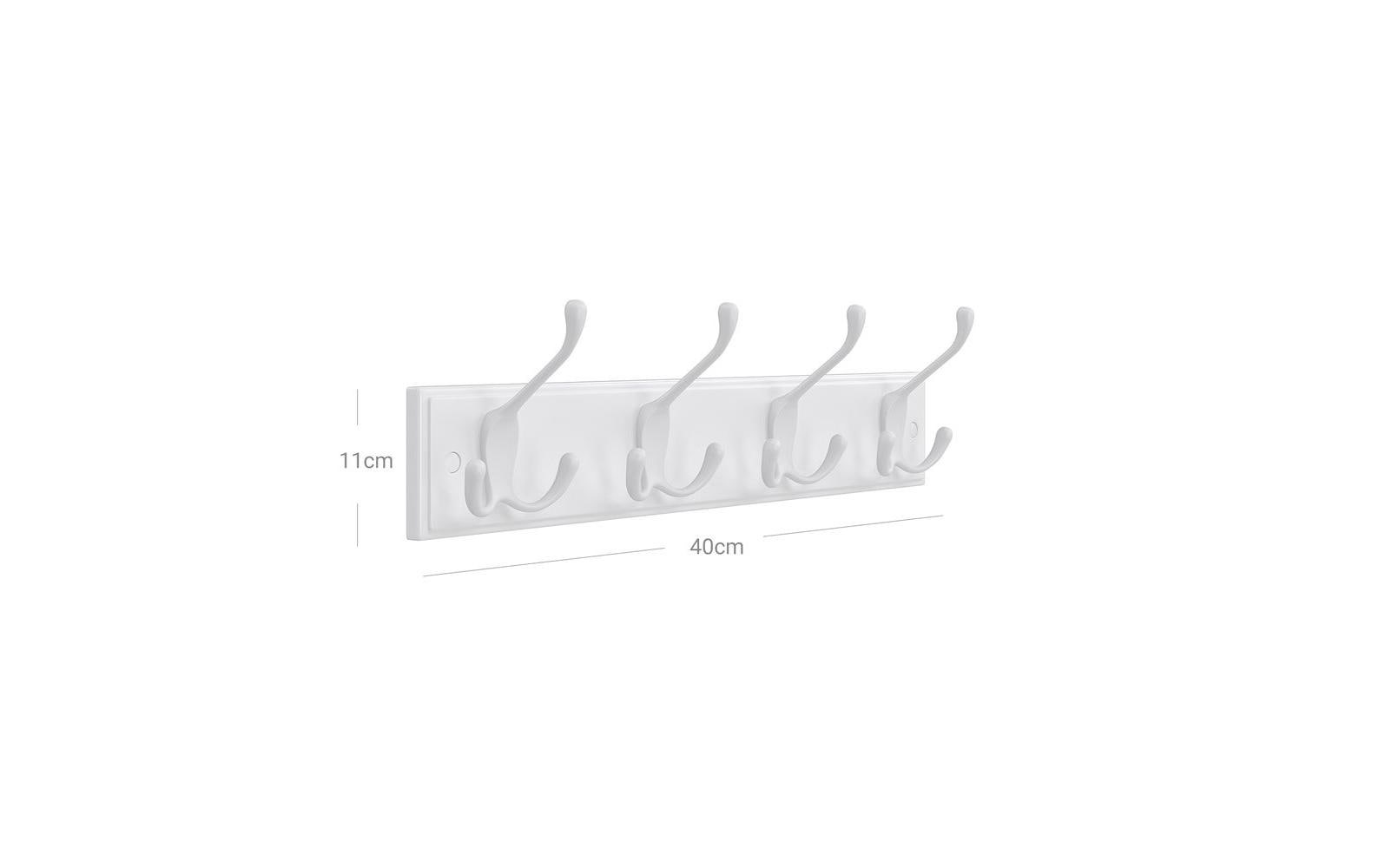 SONGMICS Wandhaken »mit 4 Haken 40 cm x 11 cm«