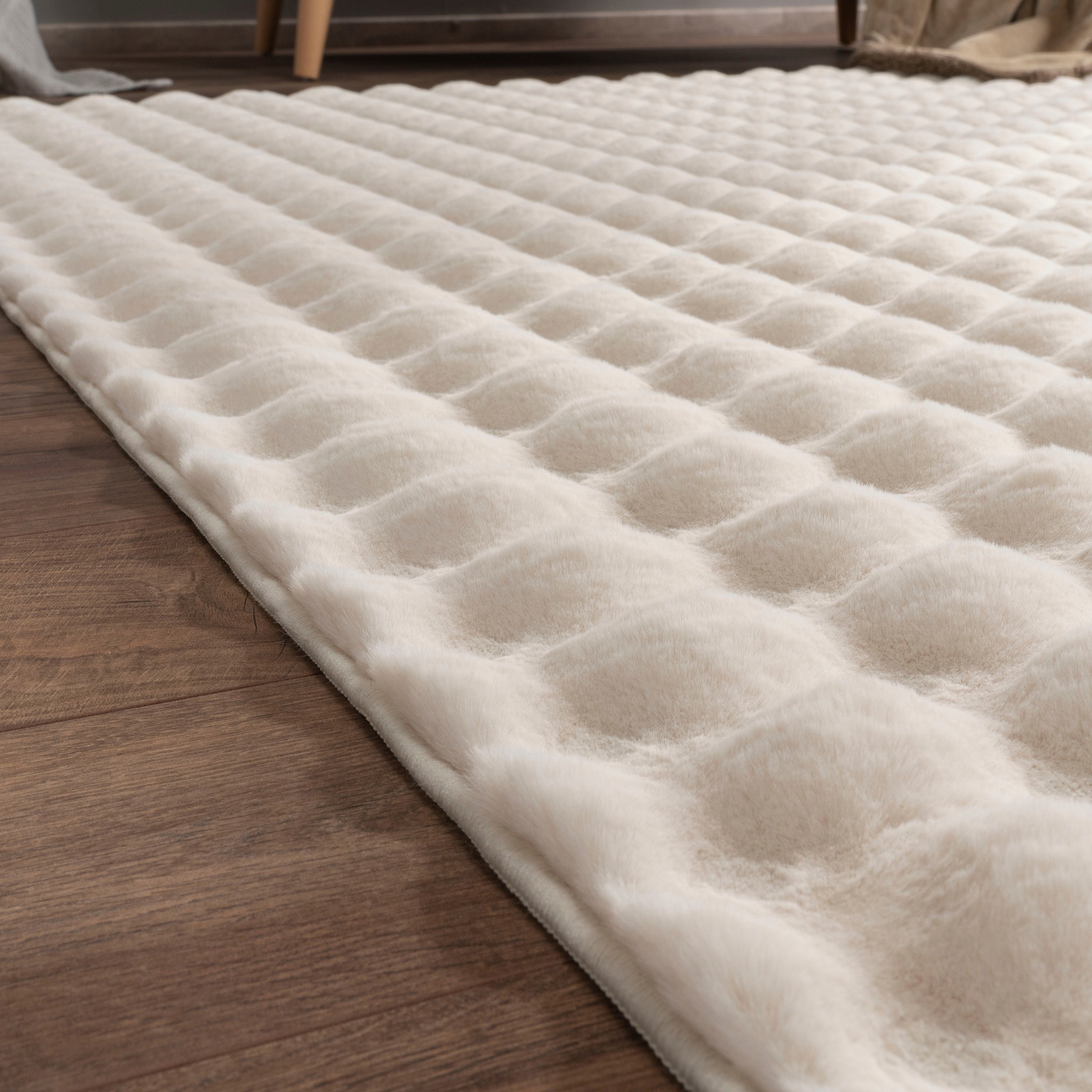 Paco Home Hochflor-Teppich »Arnheim 741«, rechteckig, 34 mm Höhe, Uni Farben, modernes Design, besonders weich, Hoch-Tief Effekt