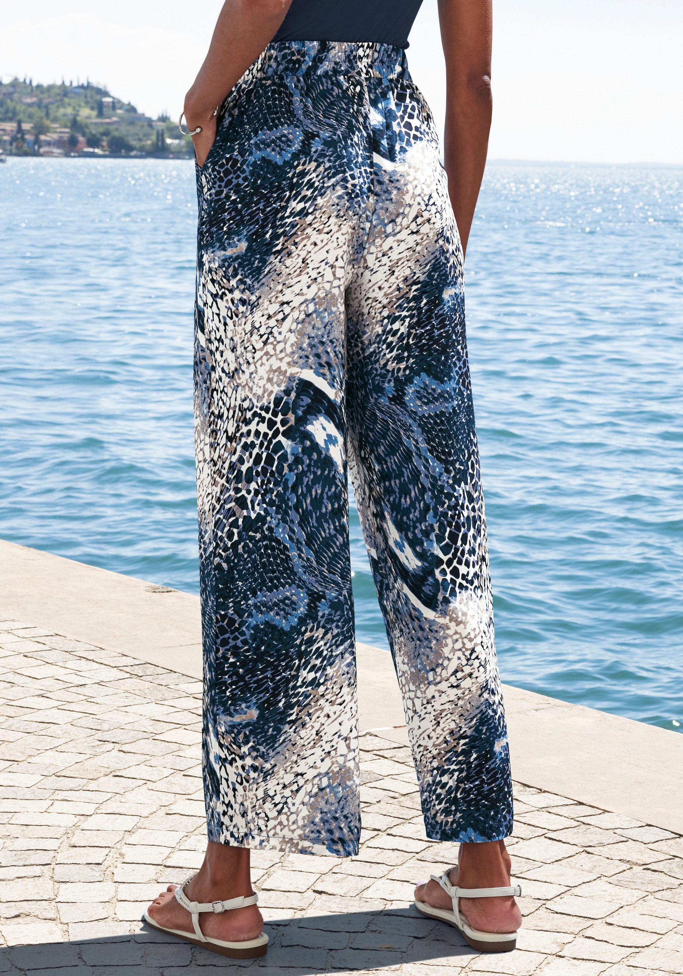 LASCANA Palazzohose, mit Bindeband, Schlupfhose, casual