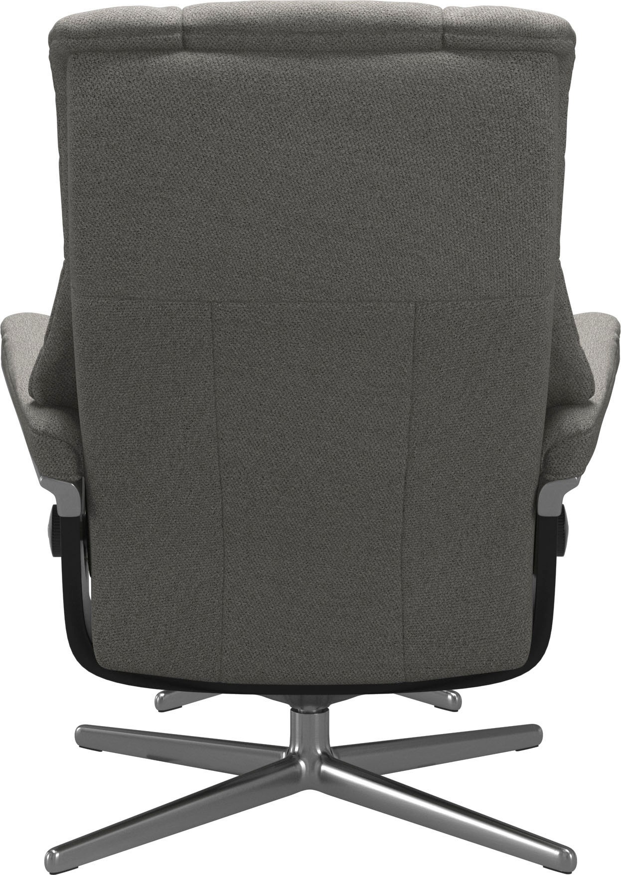 Stressless® Relaxsessel »Mayfair«, (Set, Relaxsessel mit Hocker), mit Hocker, mit Cross Base, Größe S, M & L, Holzakzent Schwarz