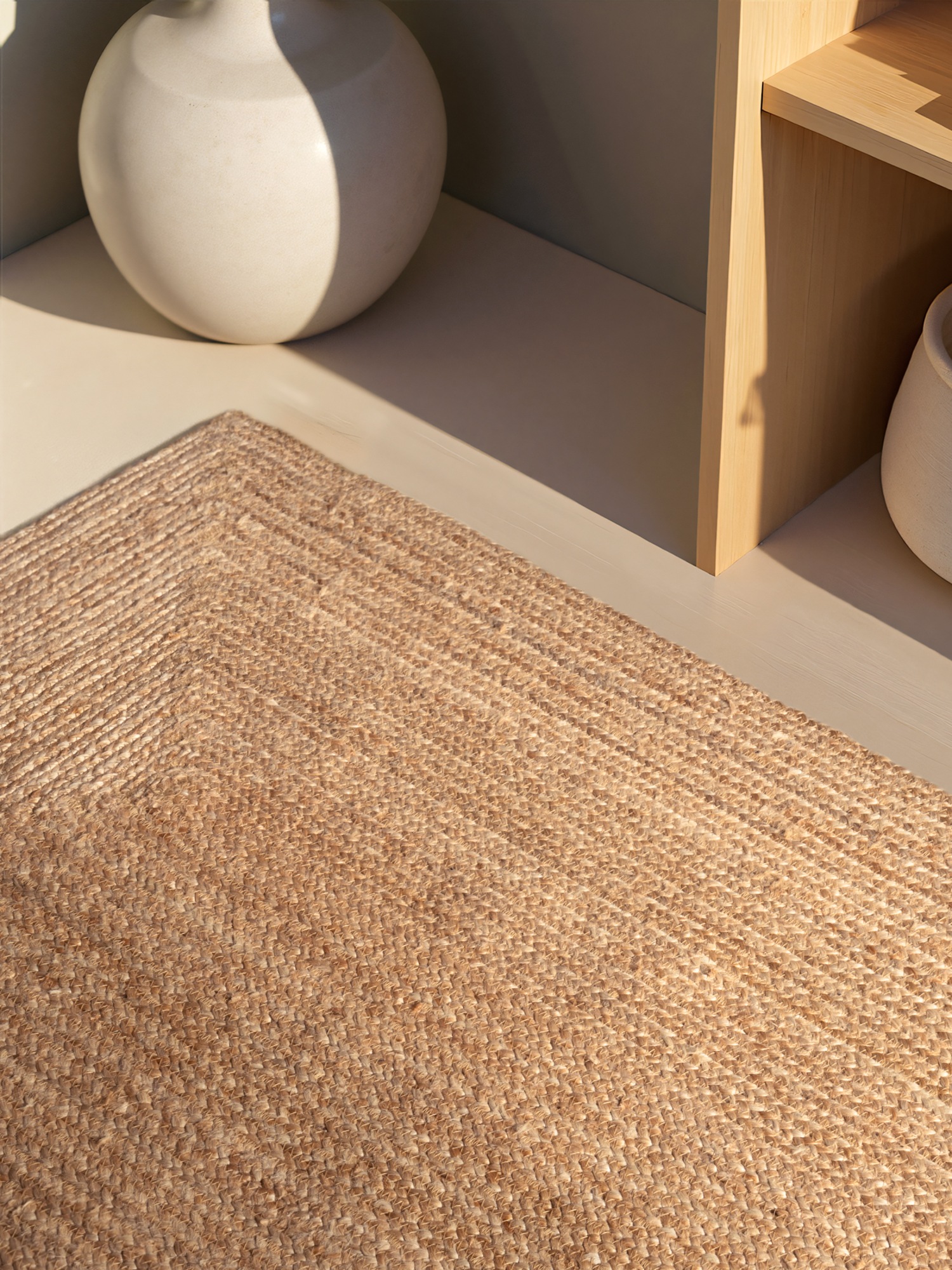 HANSE Home Teppich »Sharmila Juteteppich«, rechteckig, 9 mm Höhe, 100 % Jutefaser, Natur, Wohnzimmer, Esszimmer, Flur, Boho, Skandi