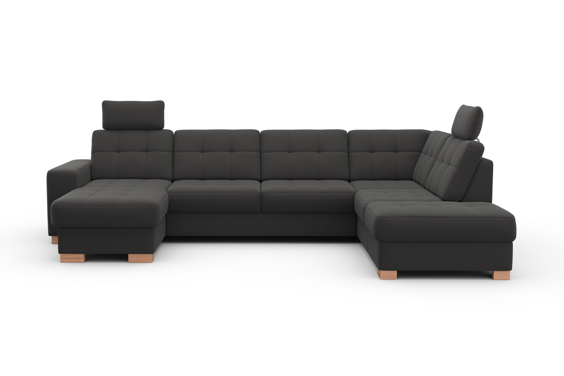 sit&more Wohnlandschaft »Quincy U-Form«, wahlweise mit Bettfunktion und Bettkasten