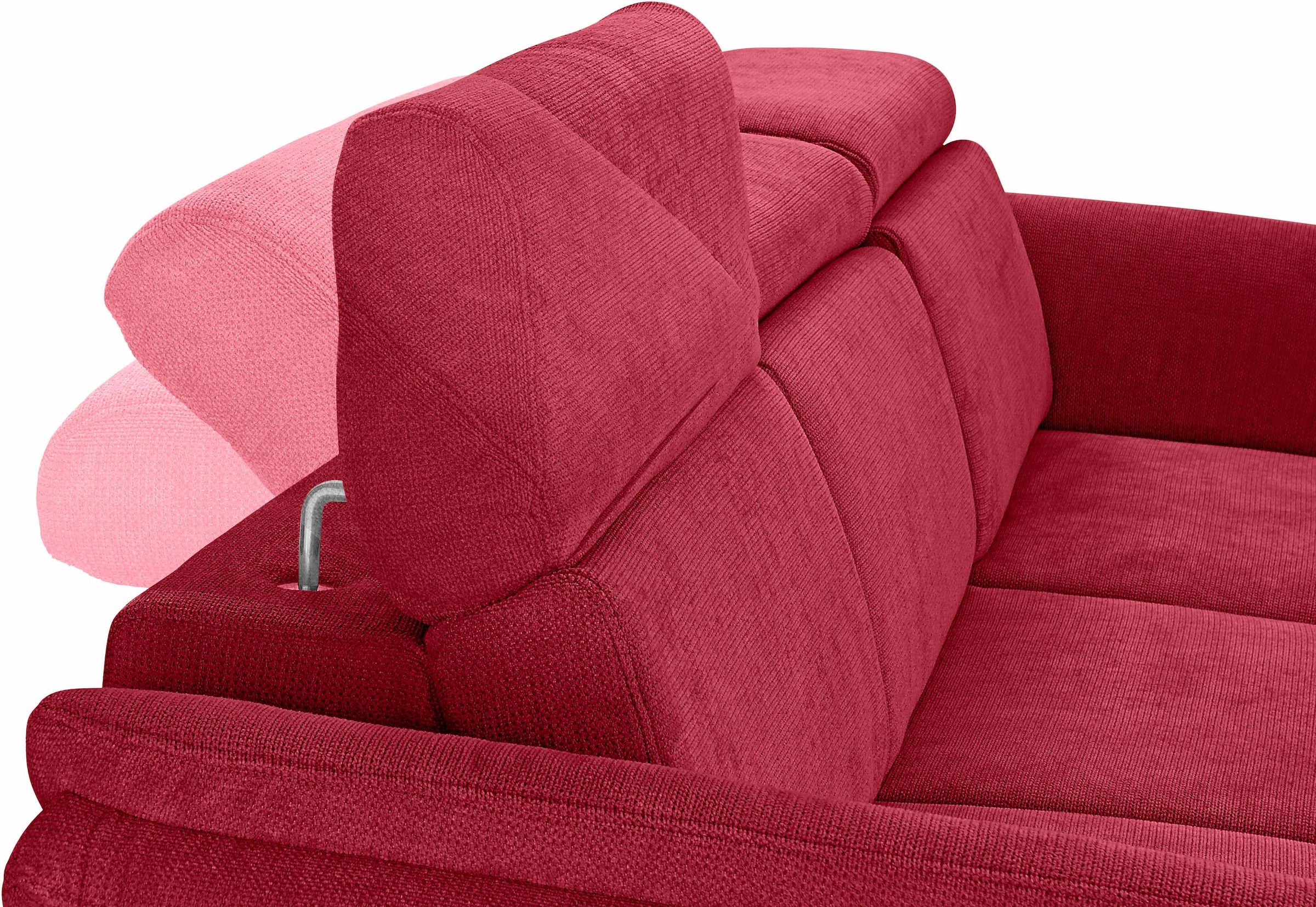 sit&more Ecksofa »Avignon L-Form«, Kopfteilverstellung, wahlweise mit Bettfunktion und Bettkasten