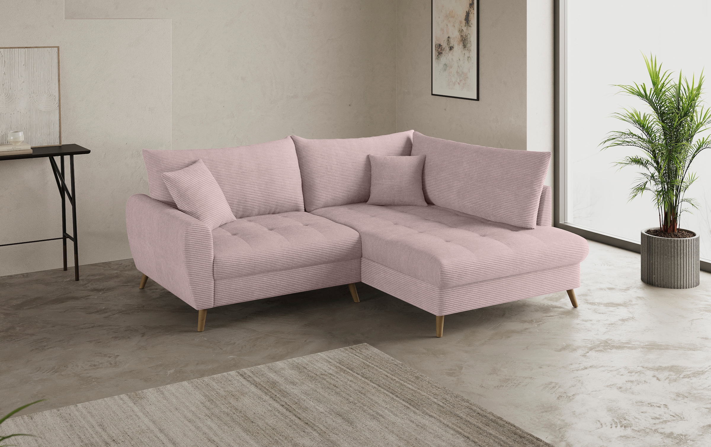 Mr. Couch Ecksofa »Blackburn II, L-Form«, Mit Kaltschaumpolsterung bis 140 kg belastbar