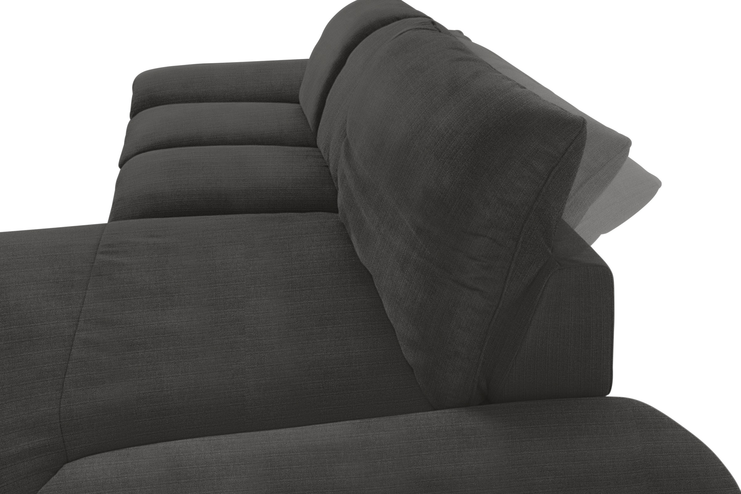 W.SCHILLIG Ecksofa »enjoy&MORE, Designsofa, elegant und bequem, L-Form«, mit Sitztiefenverstellung, Füße silber matt, Breite 310 cm