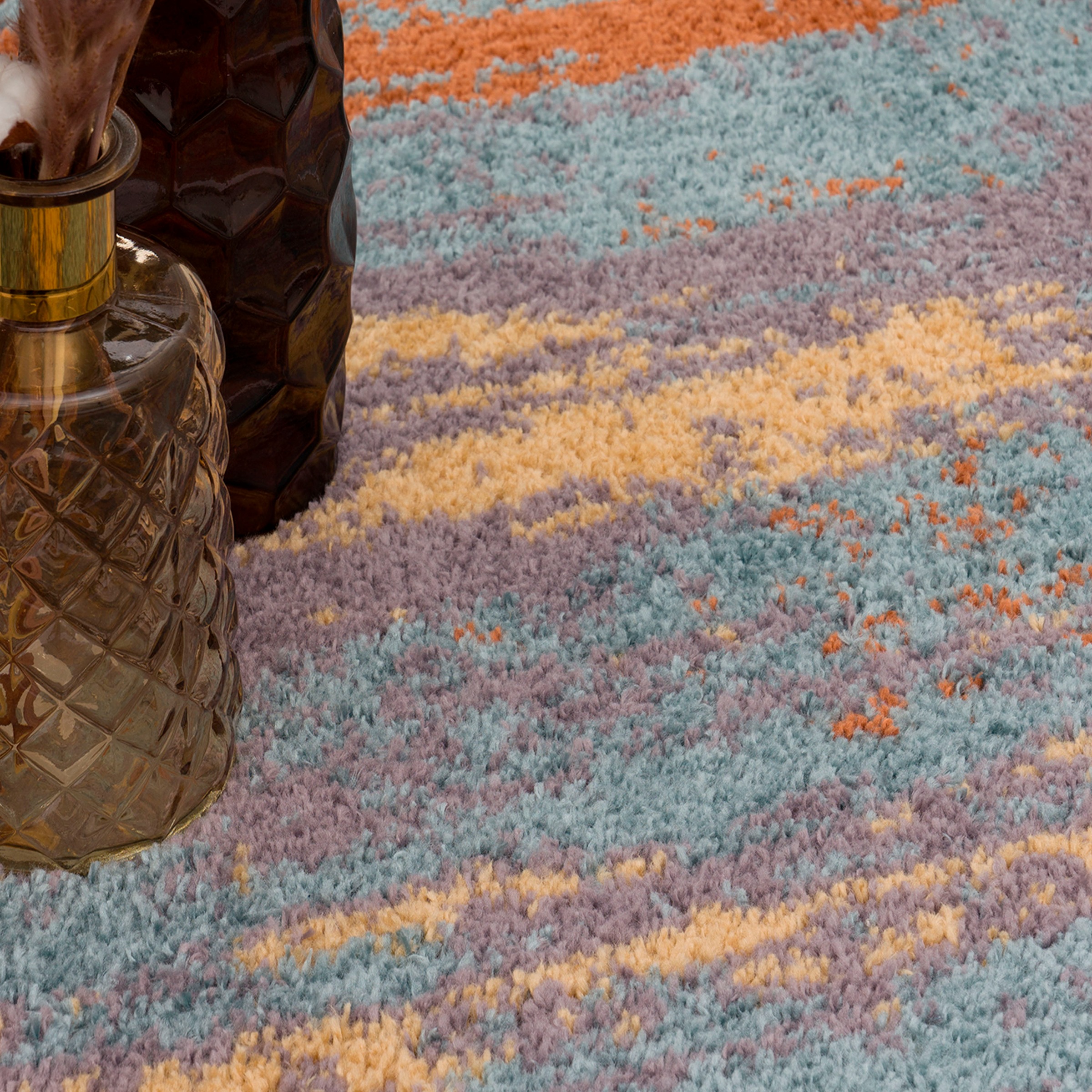 Paco Home Hochflor-Teppich »Padua 621«, rechteckig, 34 mm Höhe, Kurzflor, modernes Design, sehr weicher Flor