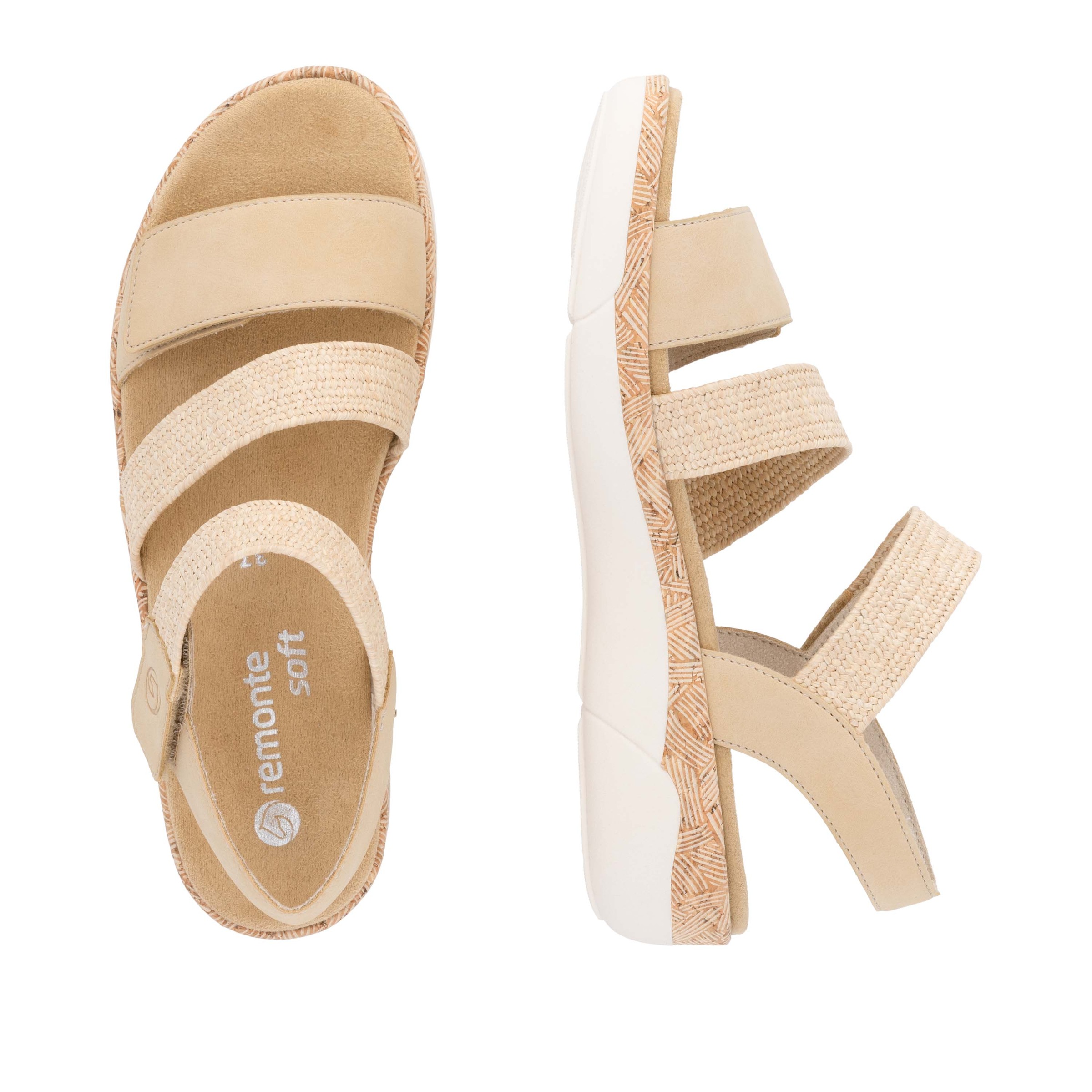 Remonte Keilsandalette  Riemchensandale, Bequemschuh, Sommerschuh mit Soft-Fußbett