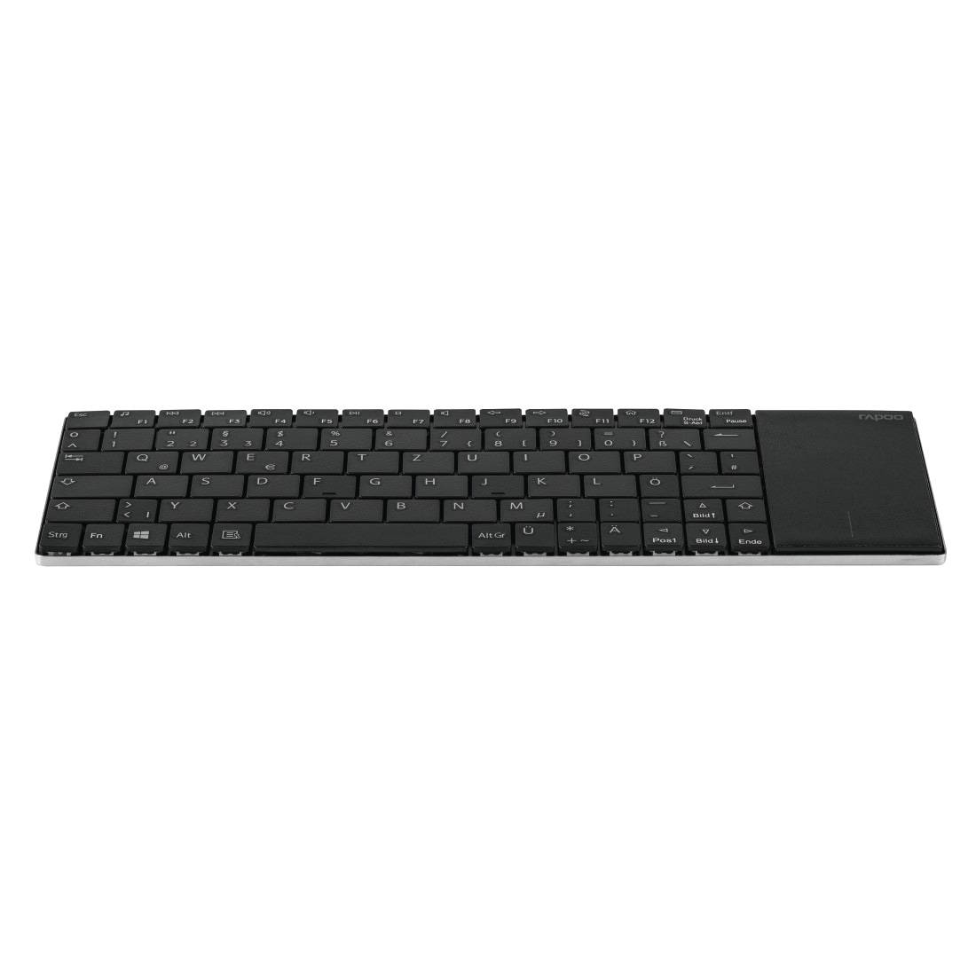 Rapoo Tastatur »E2710 kabellose Multimedia-Tastatur, 2.4 GHz Wireless Verbindung« (Fn-Tasten | Touchpad)