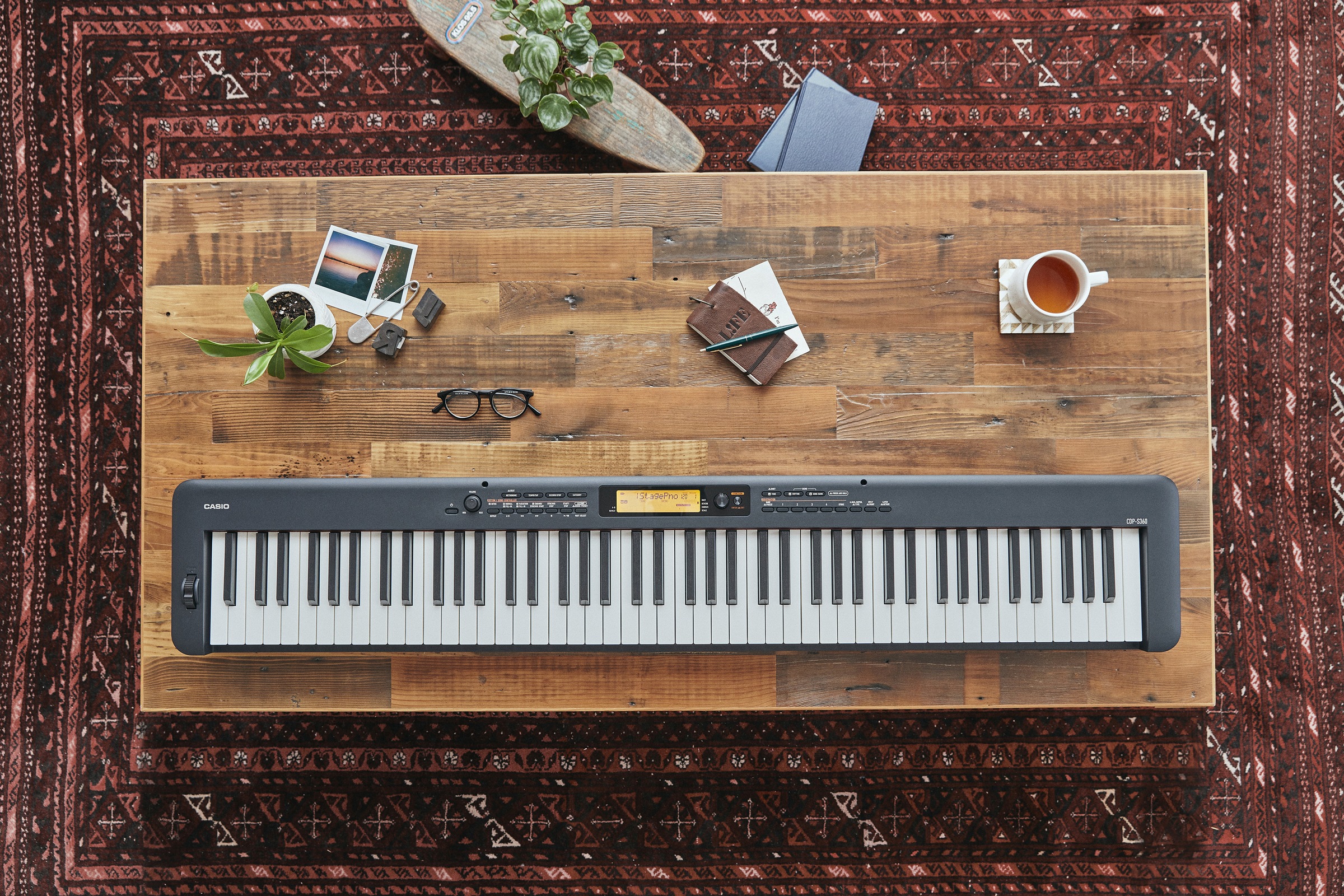 CASIO Digitalpiano »CDP-S360BK«, mit Stativ und Pedal