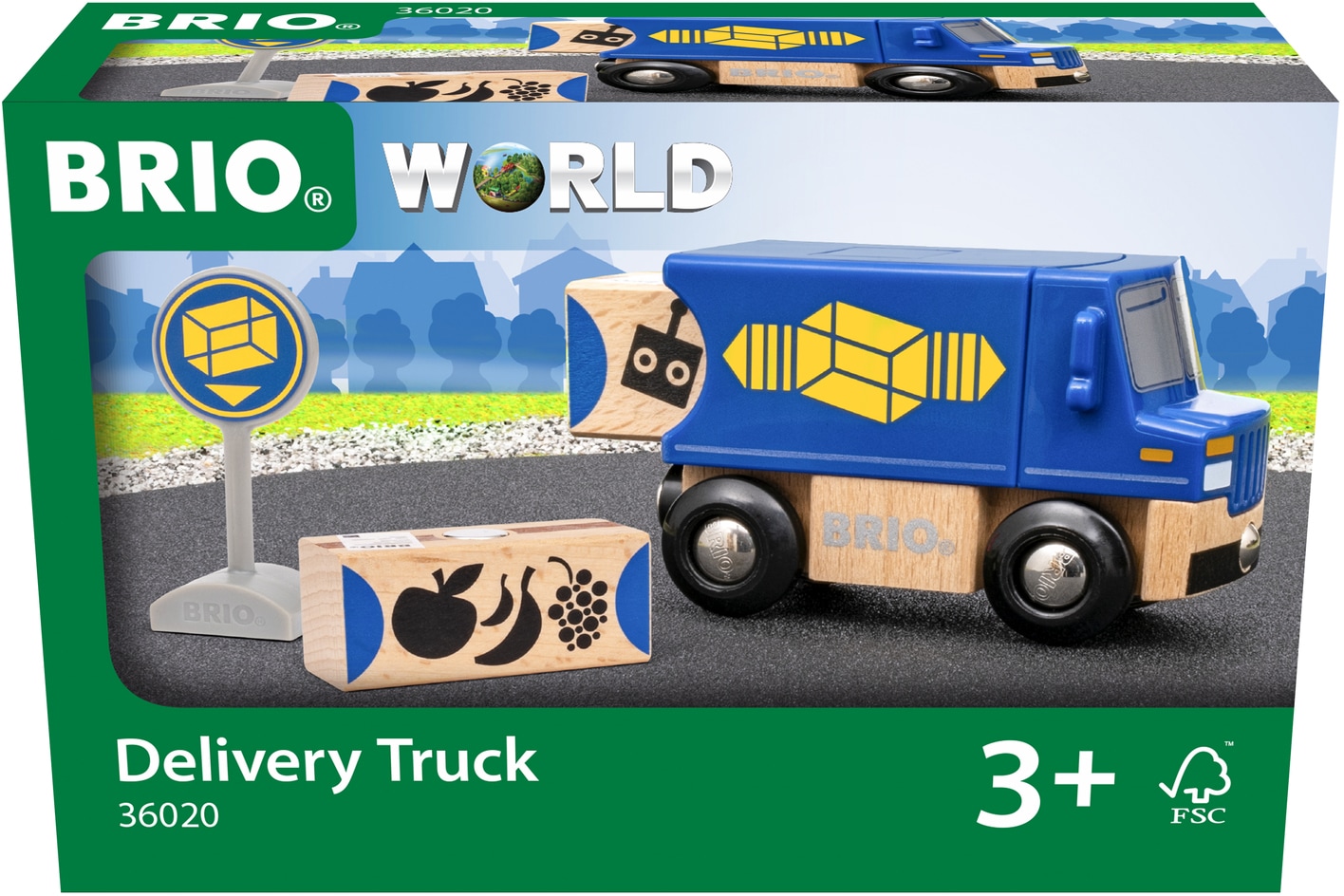 Spielzeug-LKW »BRIO® WORLD, Zustell-Fahrzeug«, FSC®- schützt Wald - weltweit