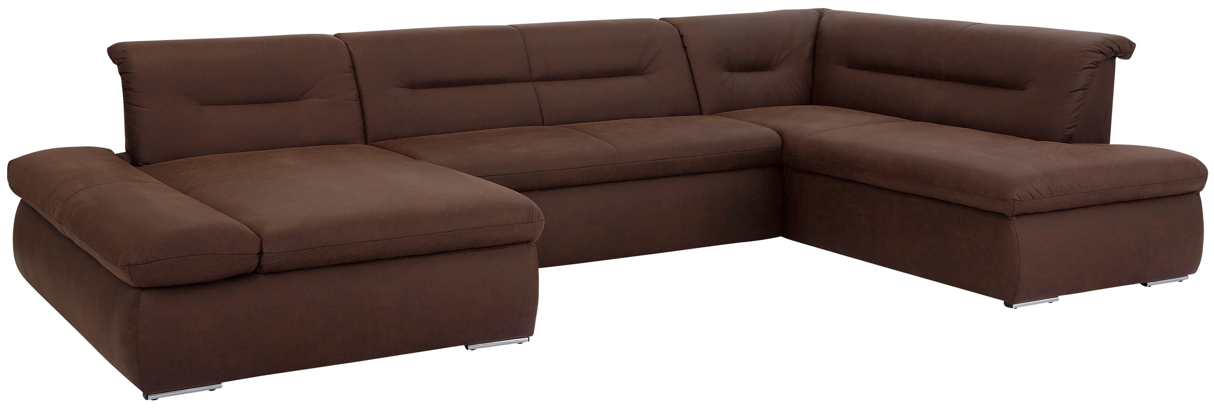 Home affaire Wohnlandschaft »Avesa U-Form« Wahlweise mit Armteilverstellung günstig online kaufen