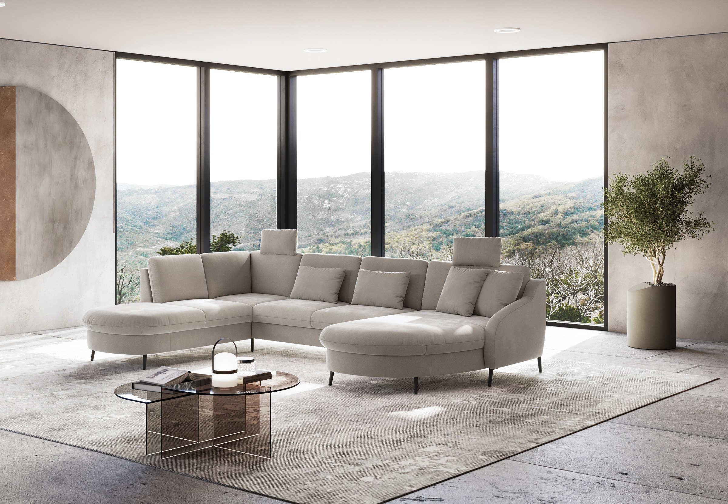 sit&more Wohnlandschaft "Soul U-Form" wahlweise mit Bett und Bettkasten günstig online kaufen