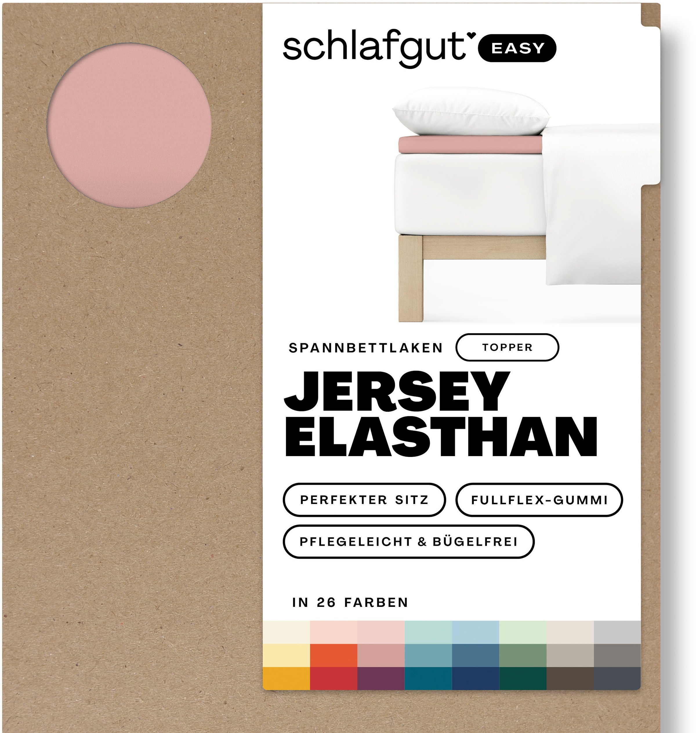 Schlafgut Spannbettlaken »EASY Jersey Elasthan Topper«, MADE IN GREEN by OEKO-TEX®