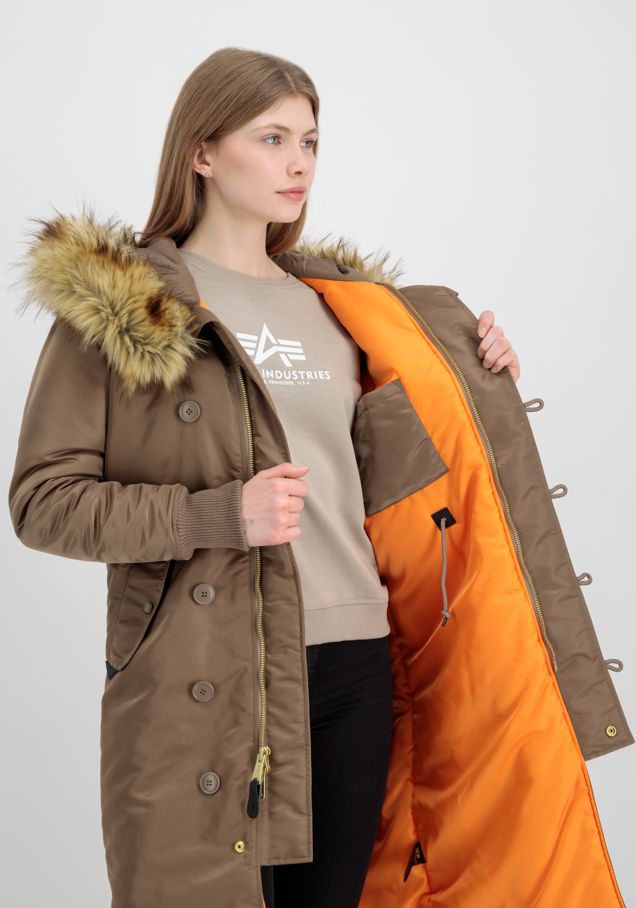Alpha Industries Winterjacke »Alpha Industries Women - Field Jackets Long  Fishtail Wmn« online bei